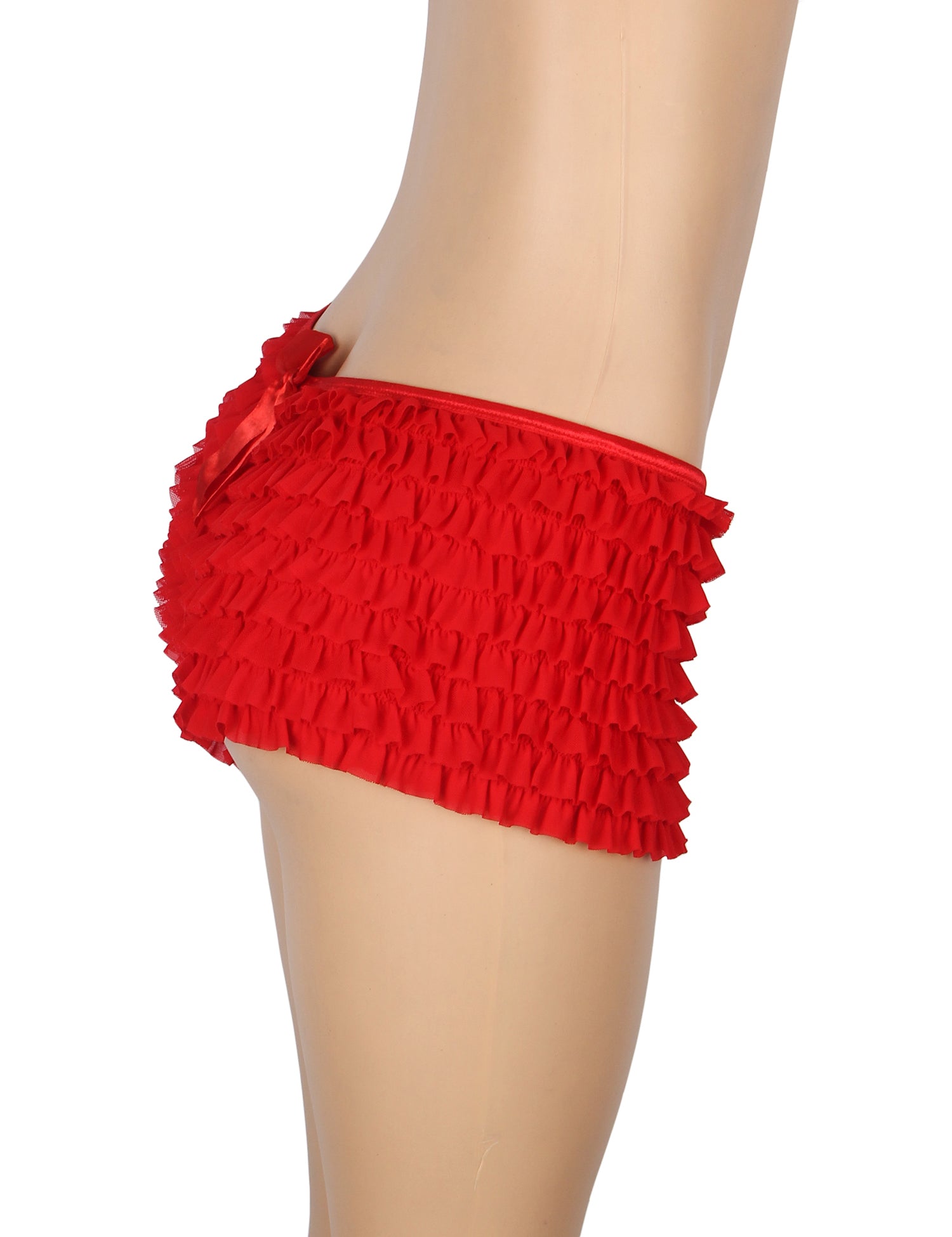 Velour & Co Women's Lace Knickers Red - Women's Underwear