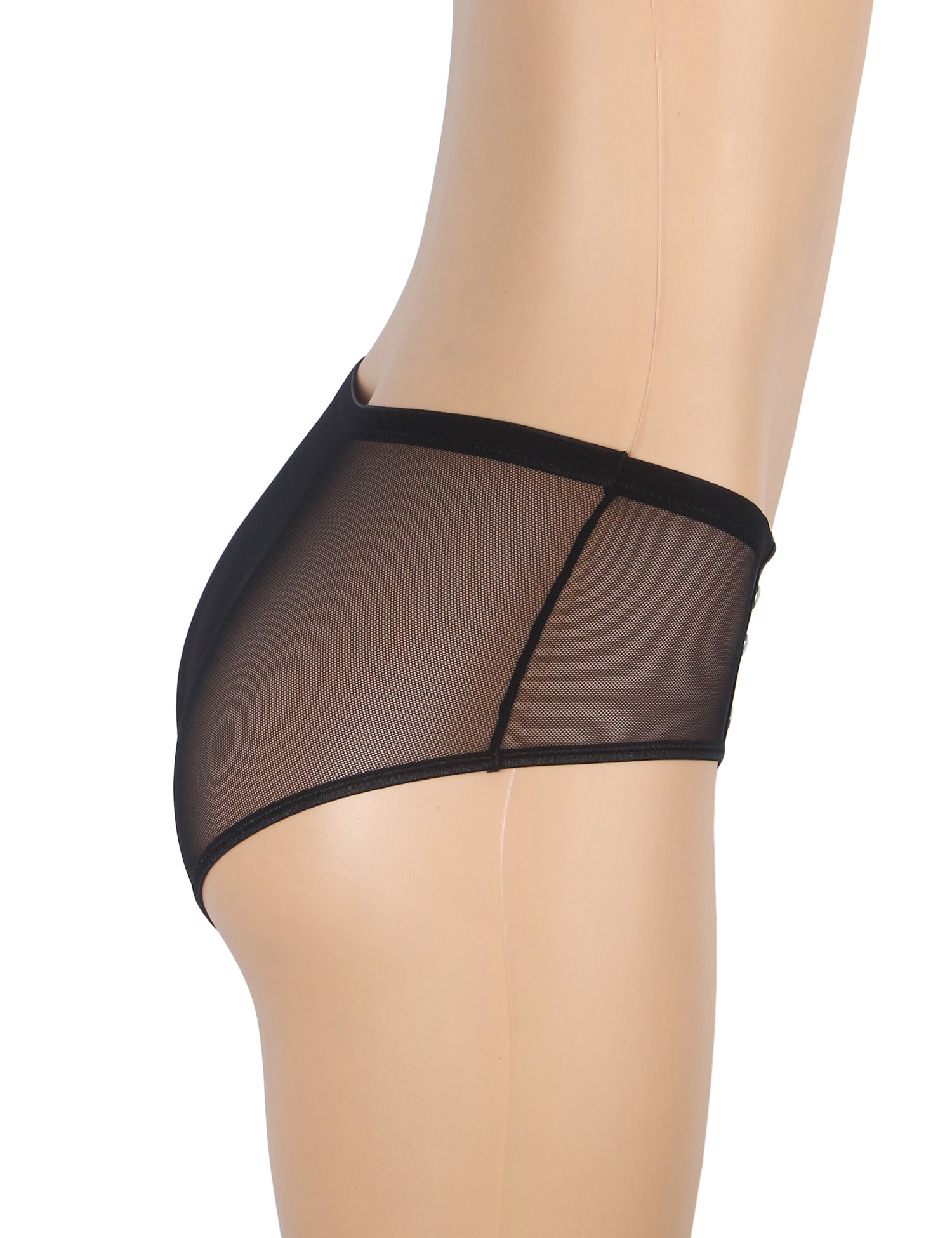 Velour & Co Women's Lace Knickers Black - Women's Underwear