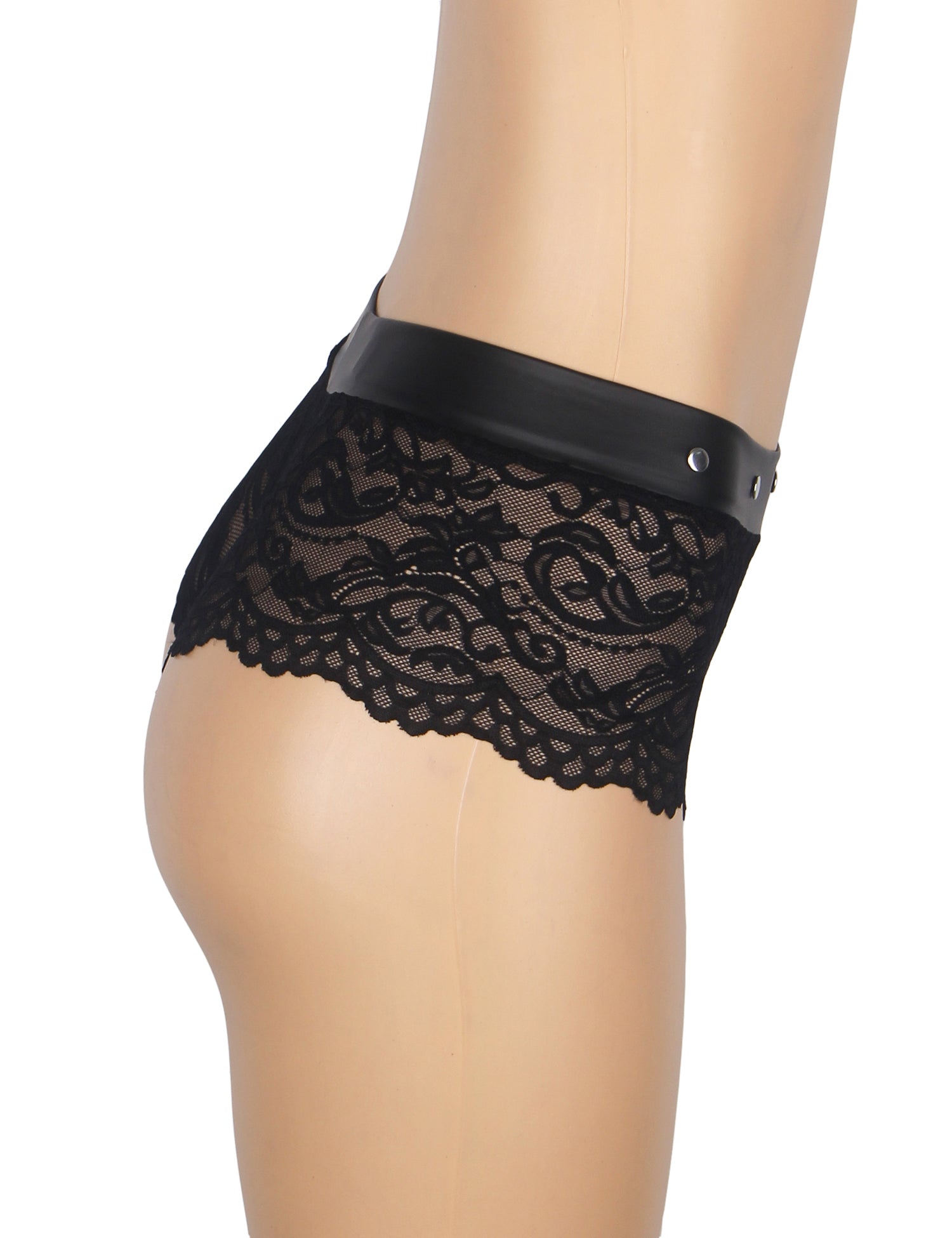 Velour & Co Women's Lace Knickers Black - Women's Underwear