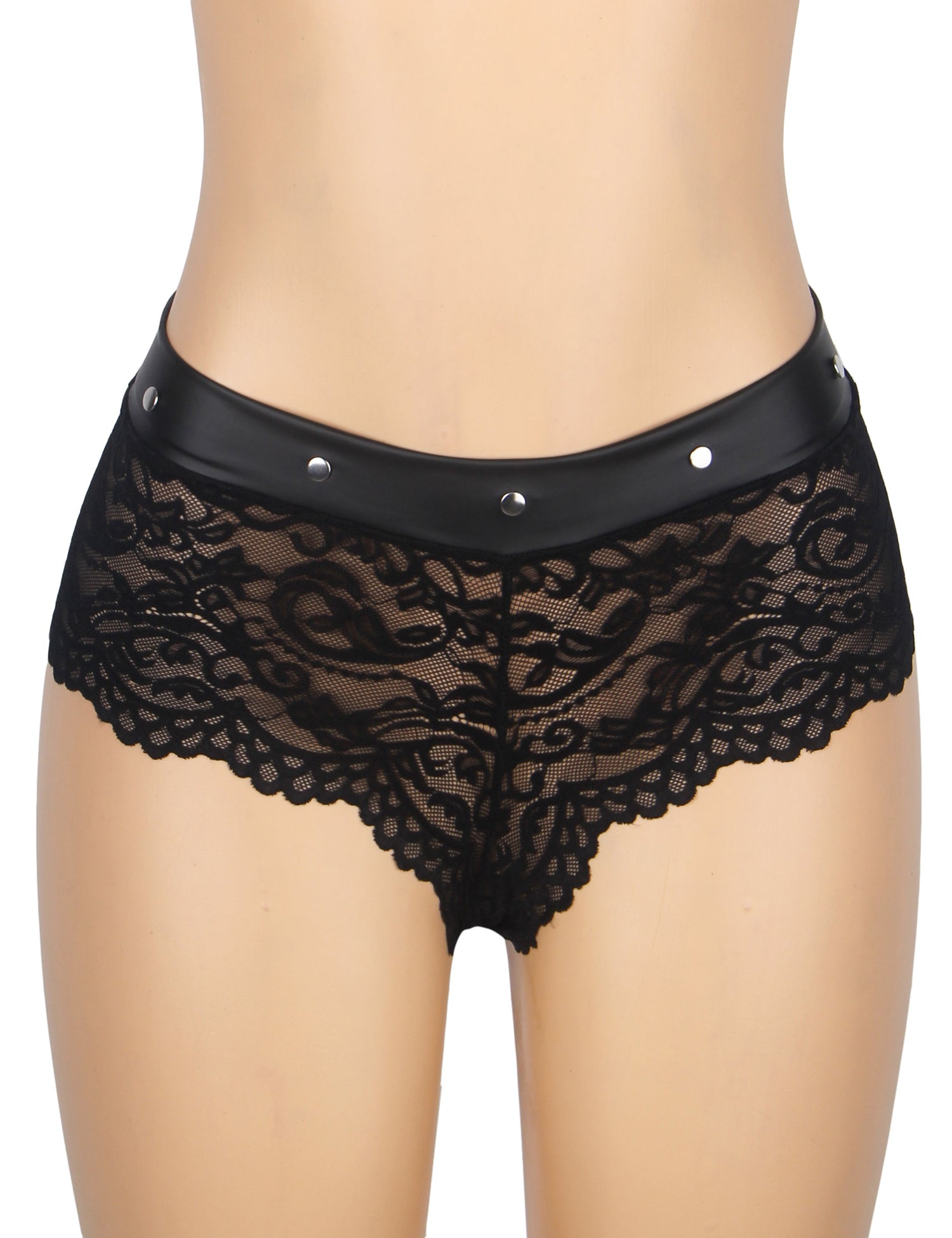 Velour & Co Women's Lace Knickers Black - Women's Underwear