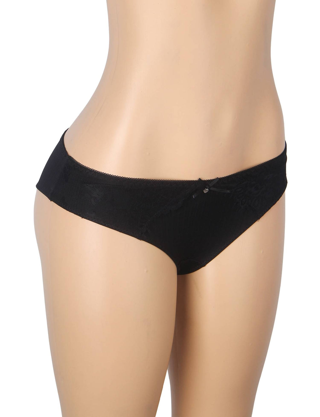 Velour & Co Women's Lace Knickers Black - Women's Underwear