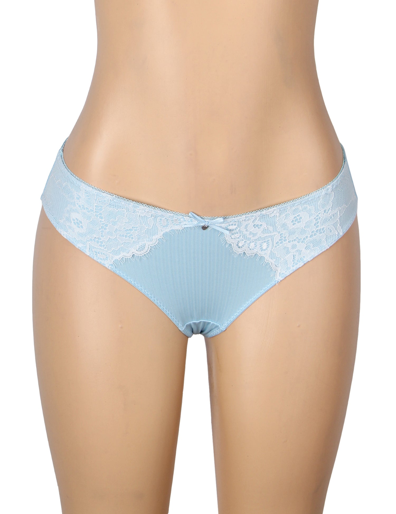Velour & Co Women's Lace Knickers Blue - Women's Underwear