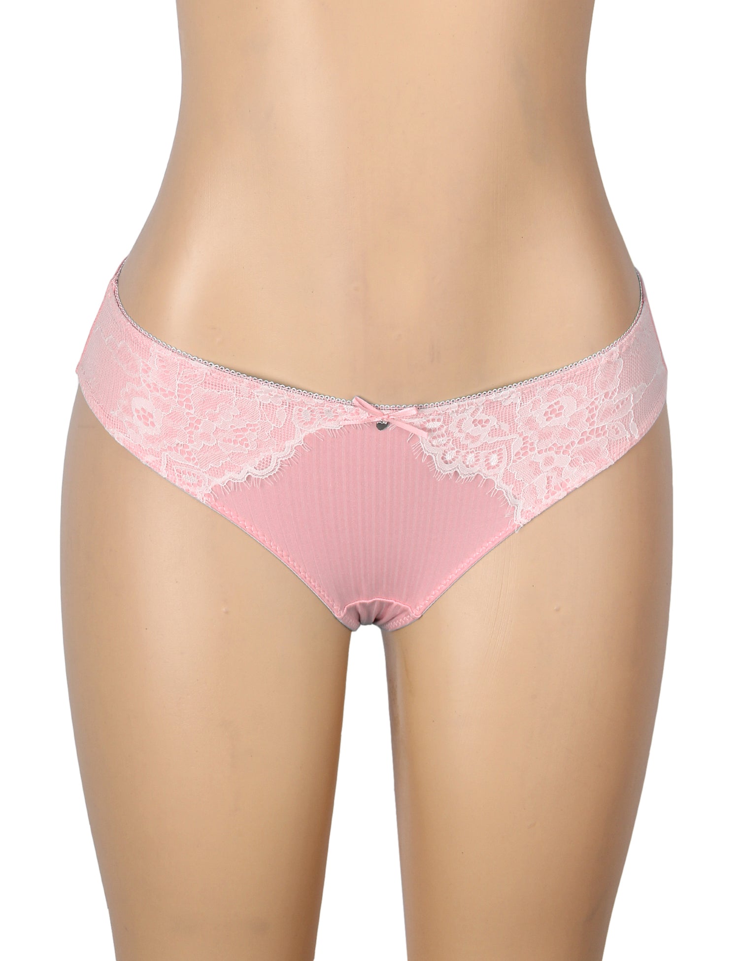 Velour & Co Women's Lace Knickers Pink - Women's Underwear