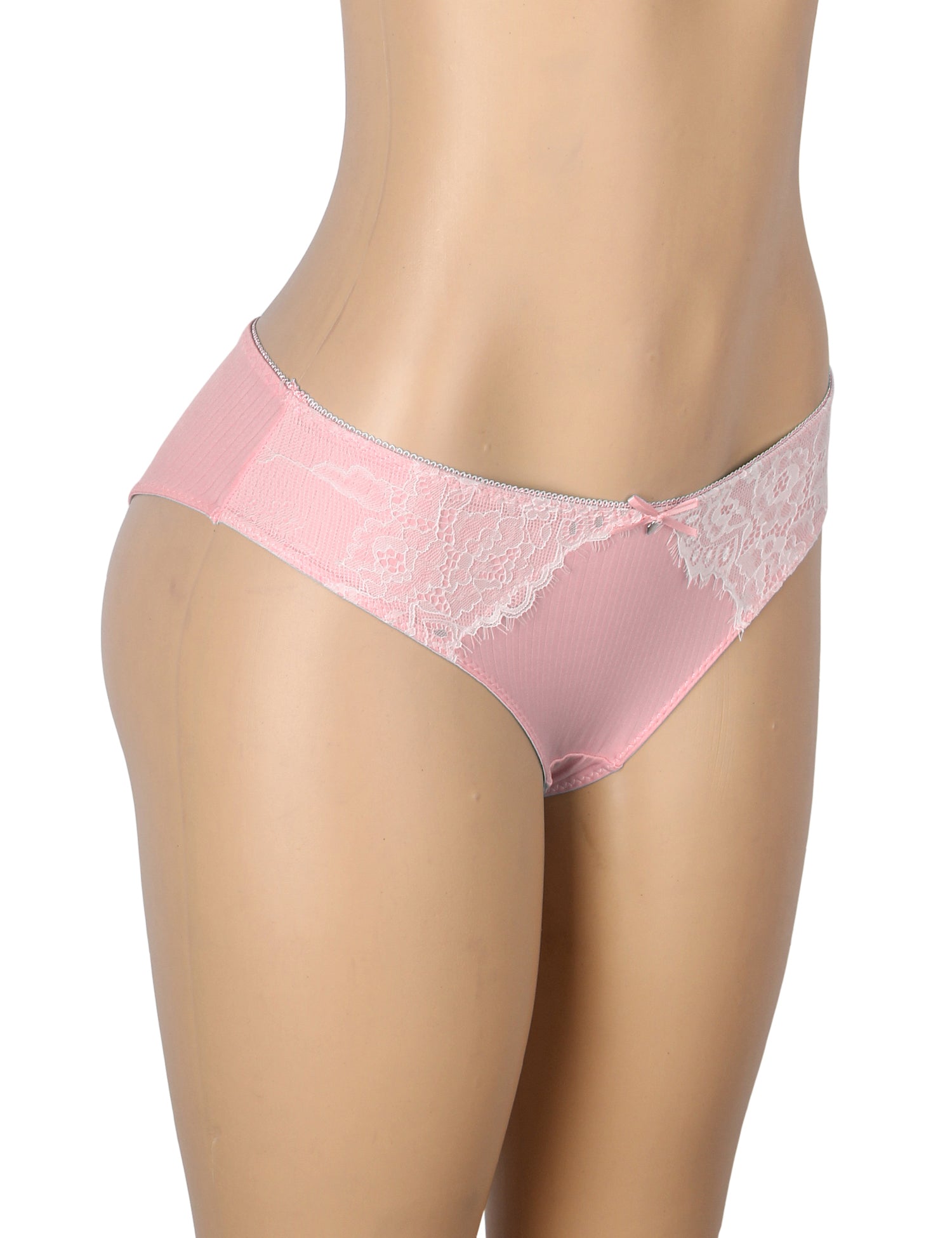Velour & Co Women's Lace Knickers Pink - Women's Underwear
