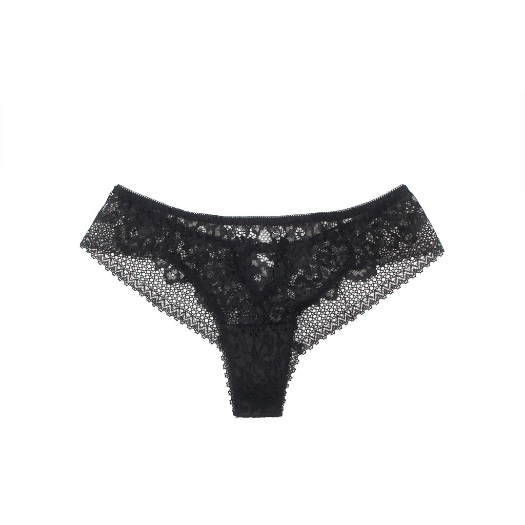 Velour & Co Women's Lace Knickers Black - Women's Underwear