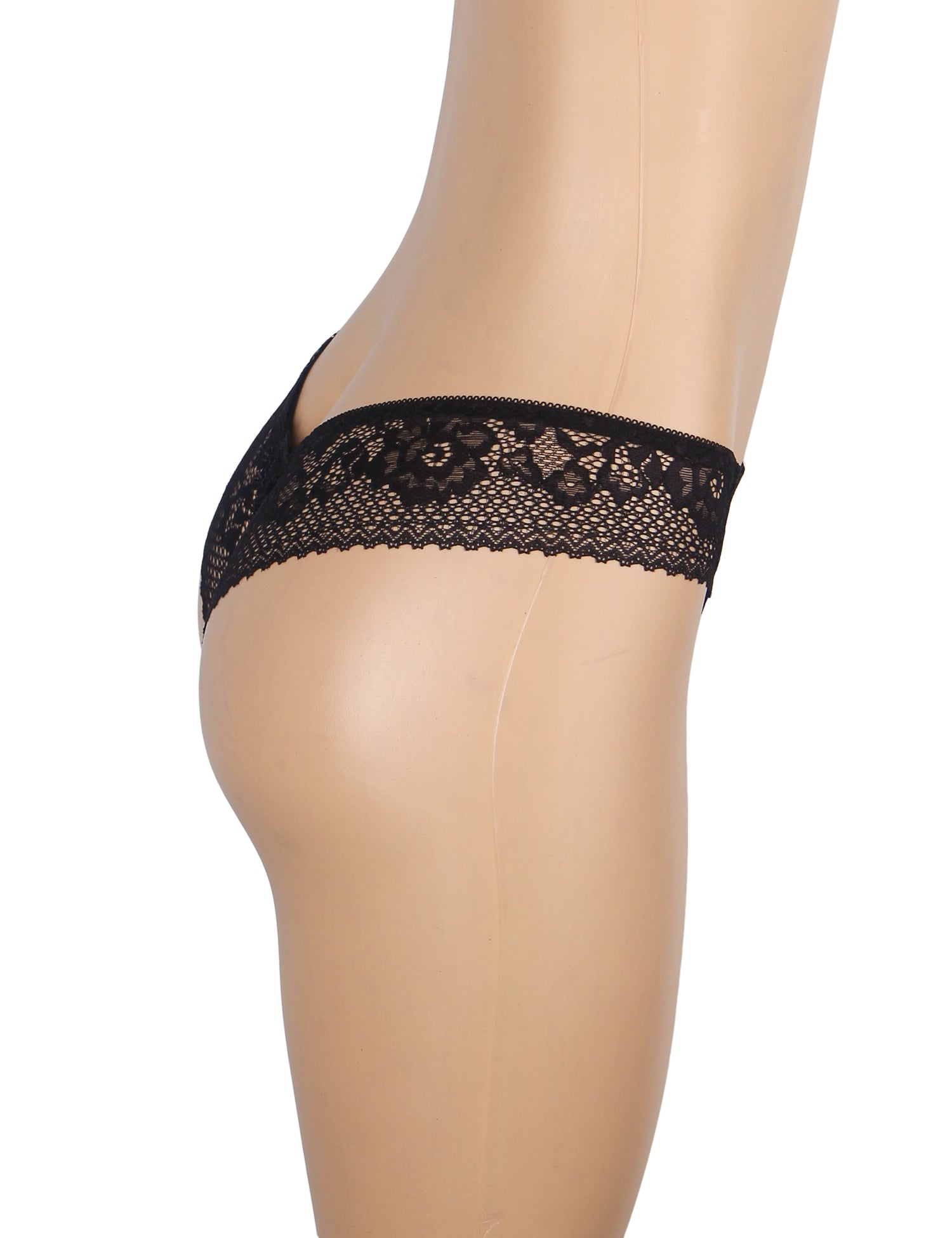 Velour & Co Women's Lace Knickers Black - Women's Underwear