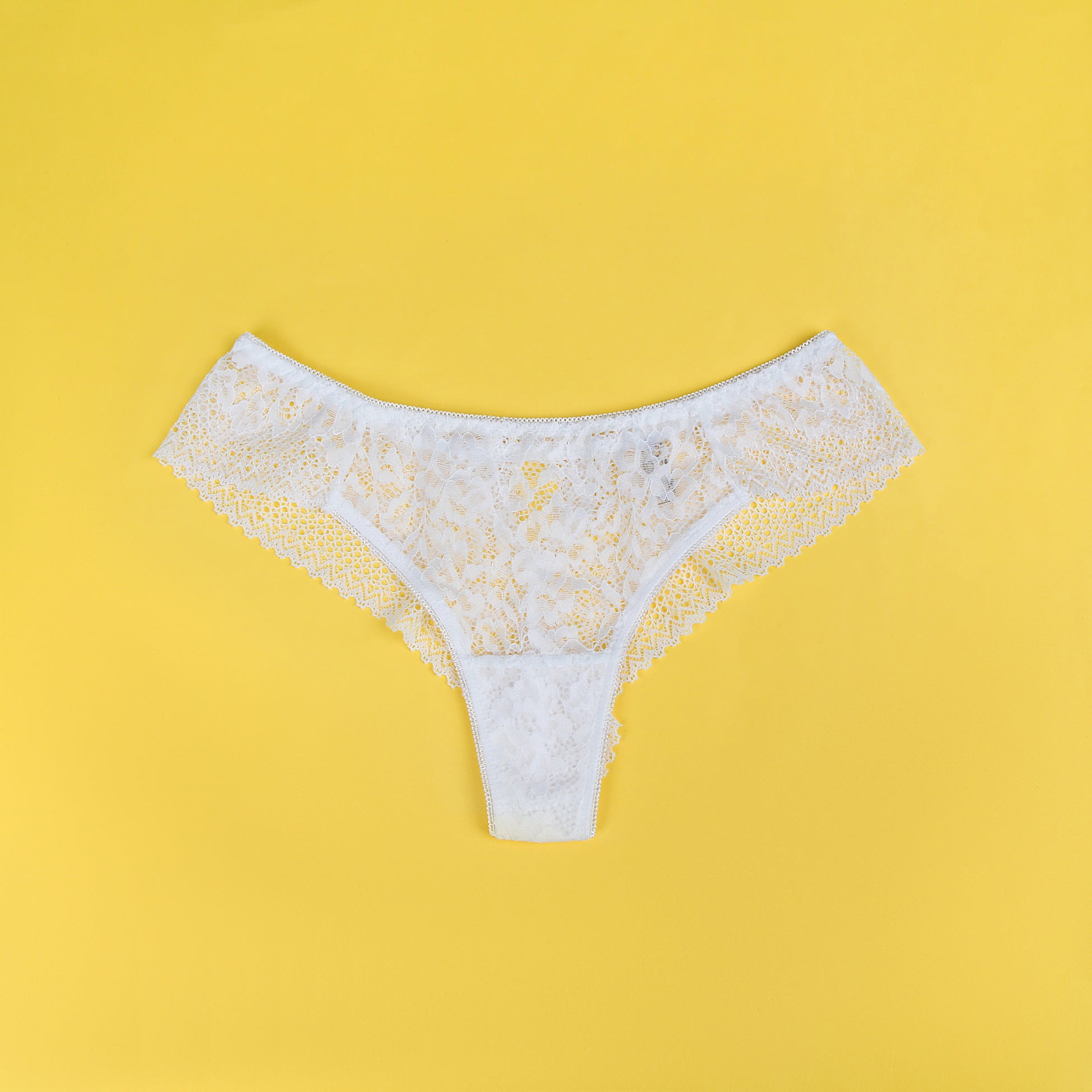 Velour & Co Women's Lace Knickers White - Women's Underwear