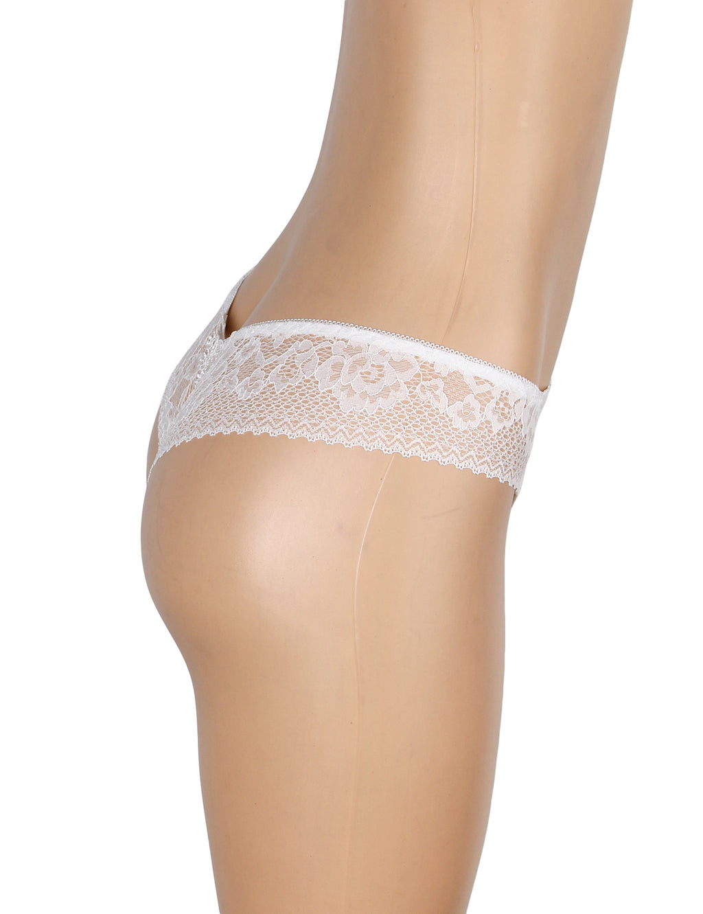 Velour & Co Women's Lace Knickers White - Women's Underwear