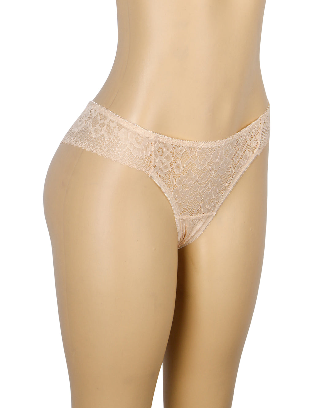 Velour & Co Women's Lace Knickers Nude - Women's Underwear