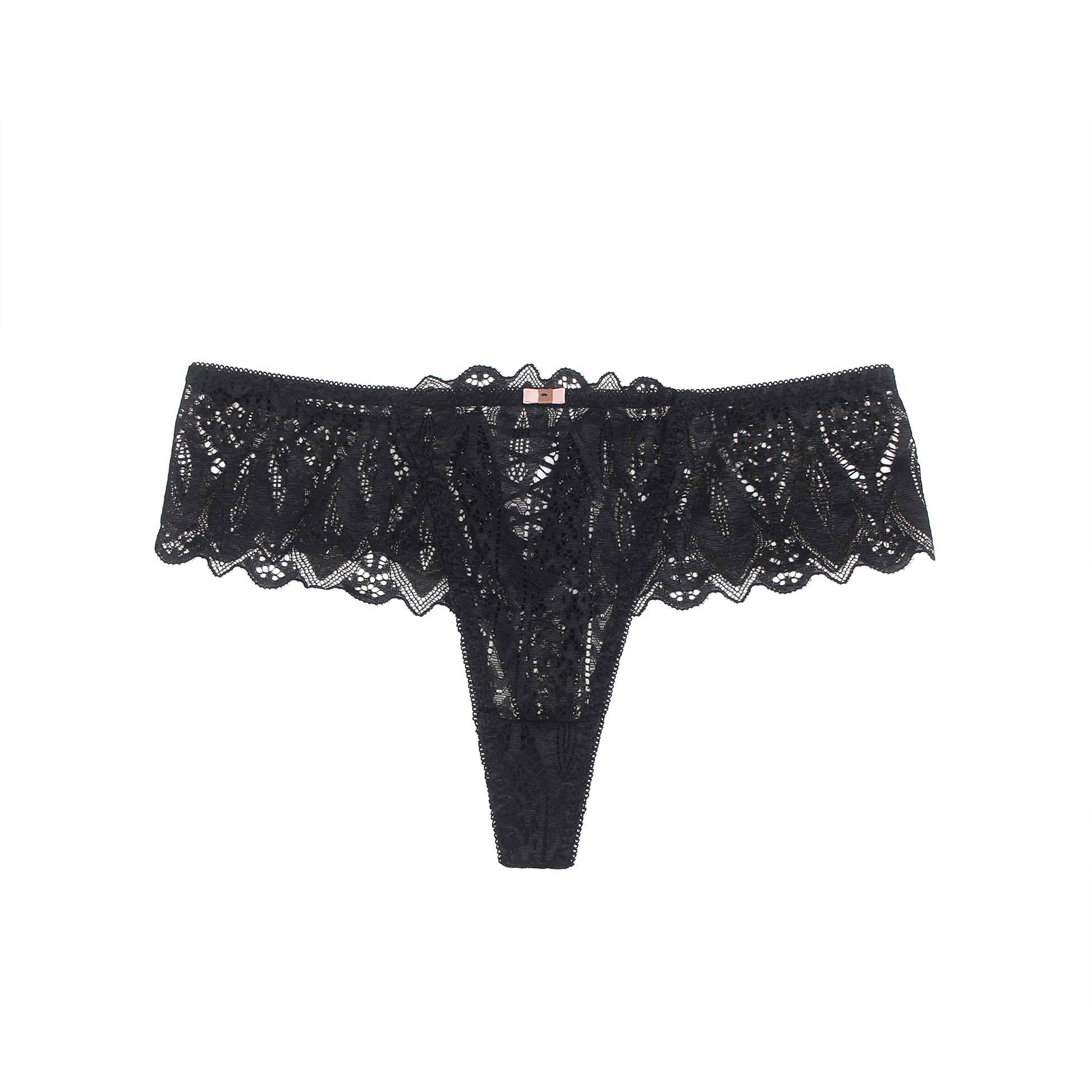 Velour & Co Women's Lace Knickers Black - Women's Underwear