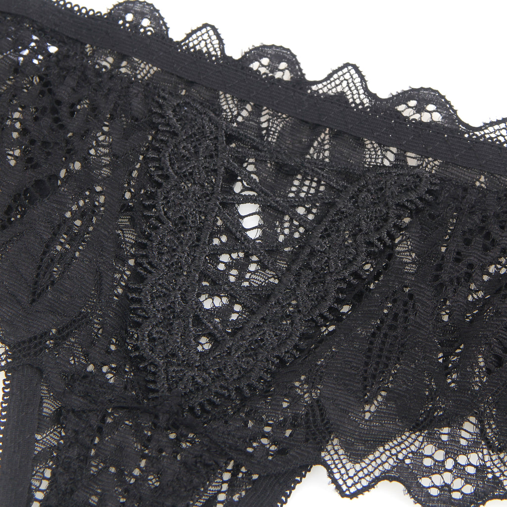 Velour & Co Women's Lace Knickers Black - Women's Underwear