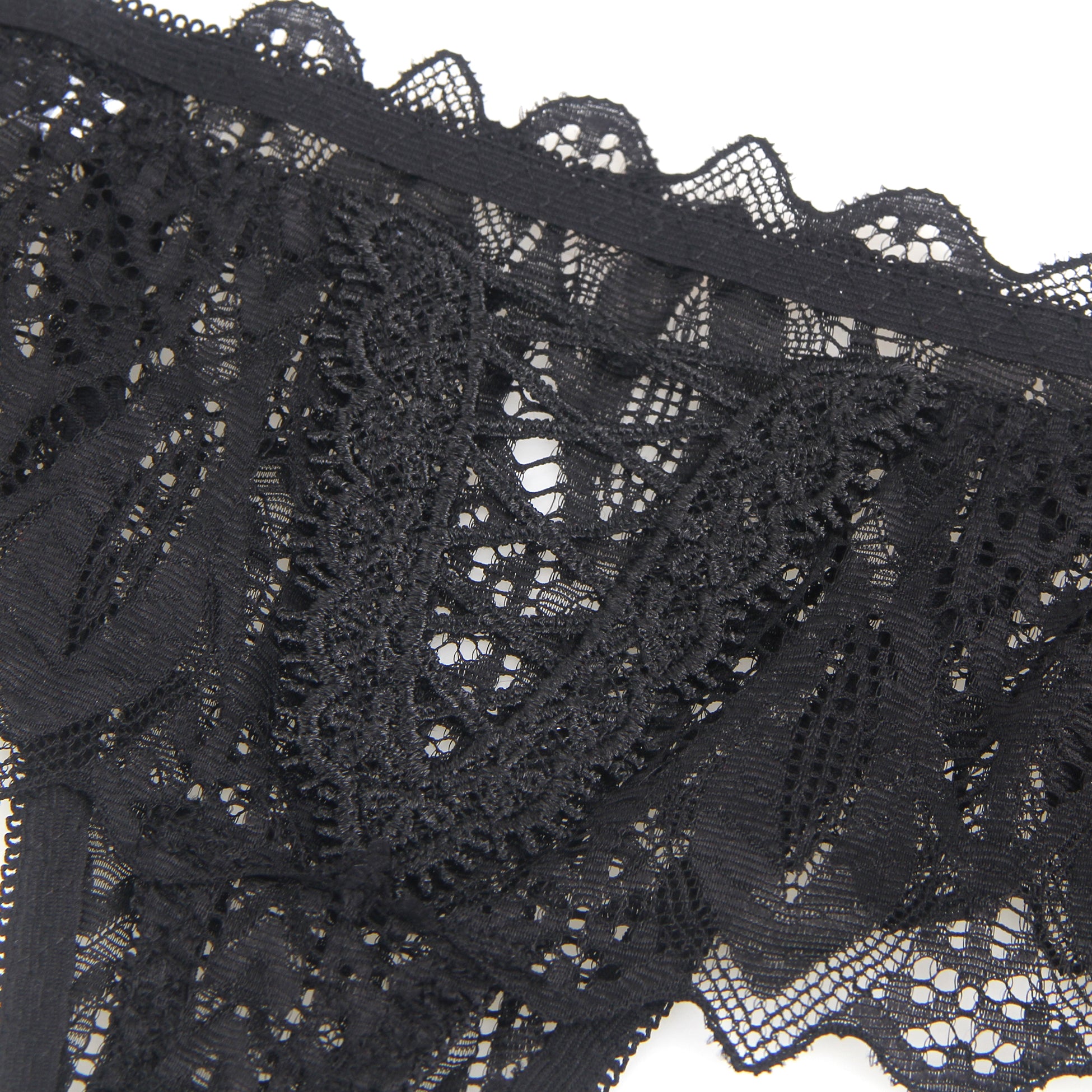 Velour & Co Women's Lace Knickers Black - Women's Underwear