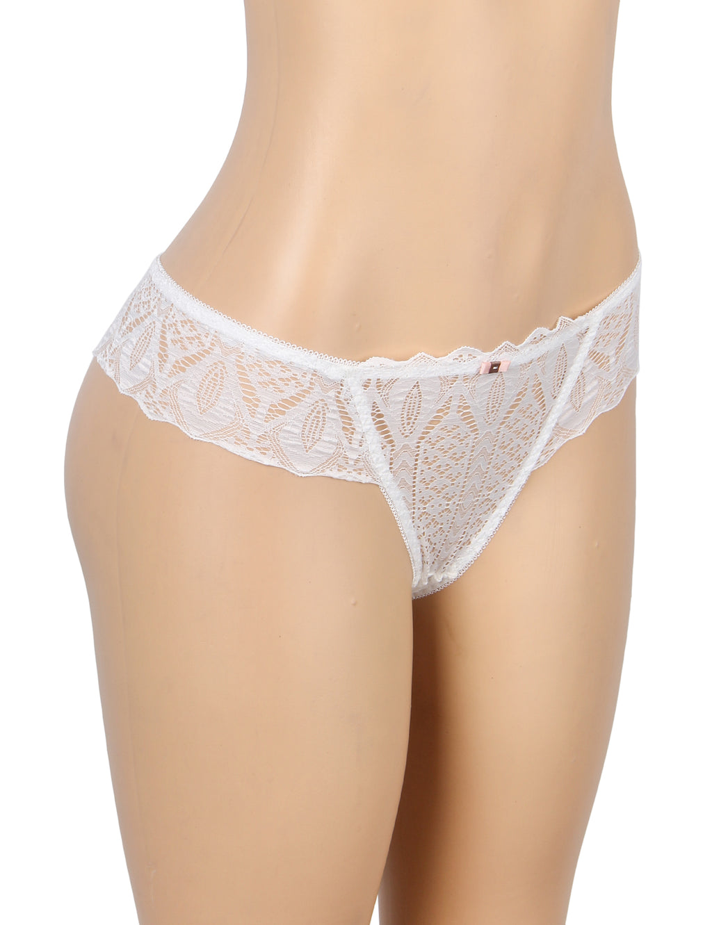 Velour & Co Women's Lace Knickers White - Women's Underwear