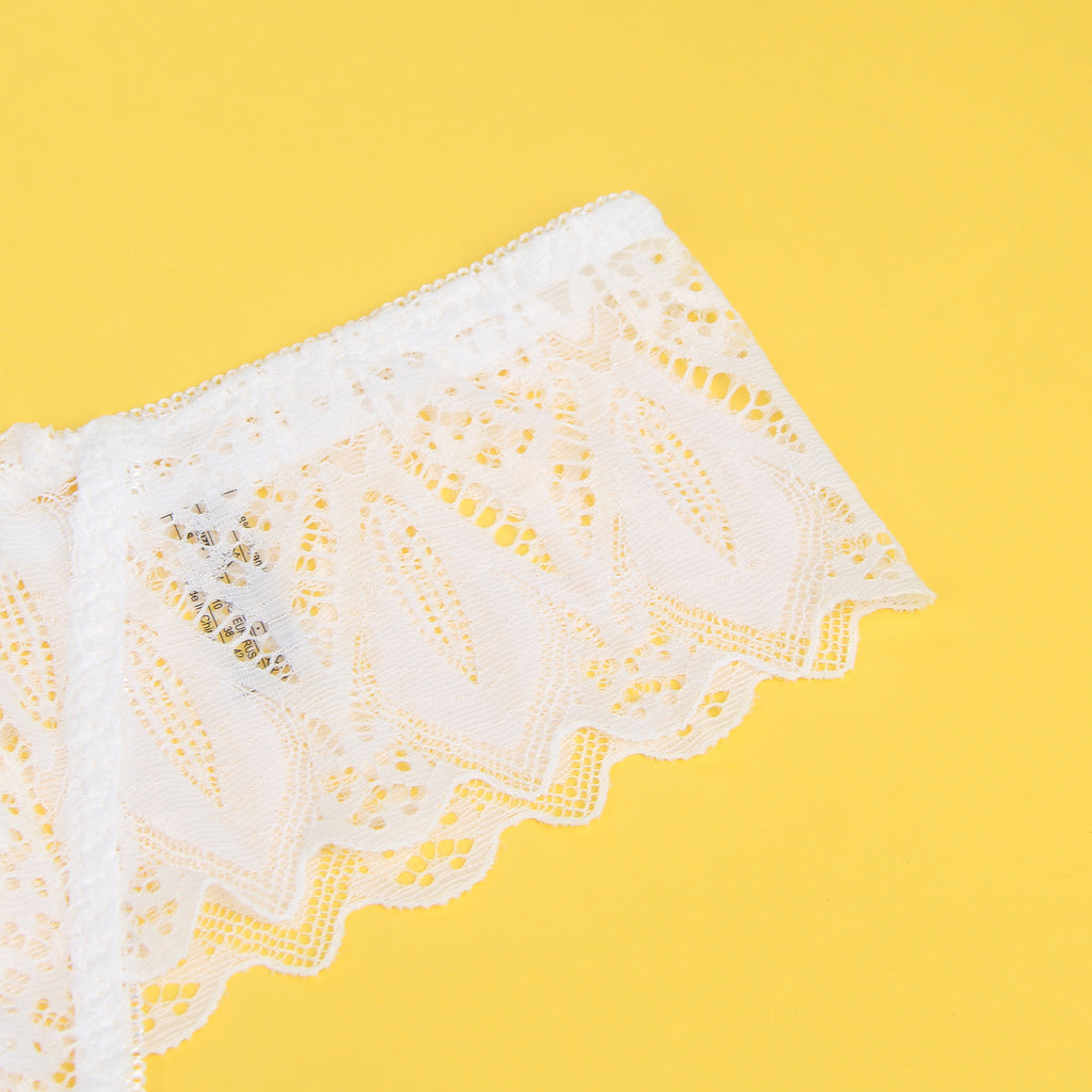 Velour & Co Women's Lace Knickers White - Women's Underwear