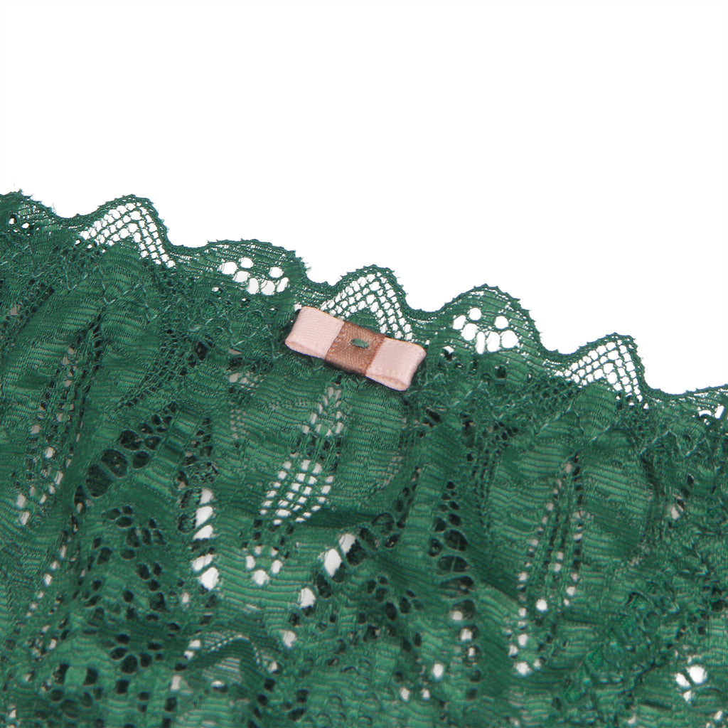 Velour & Co Women's Lace Knickers Green - Women's Underwear