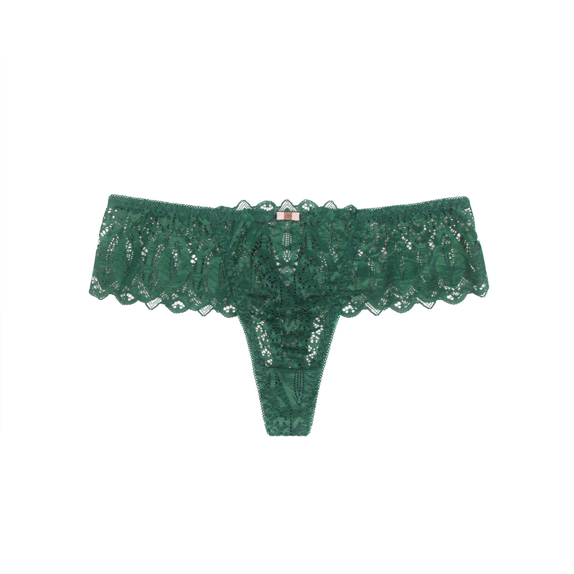 Velour & Co Women's Lace Knickers Green - Women's Underwear