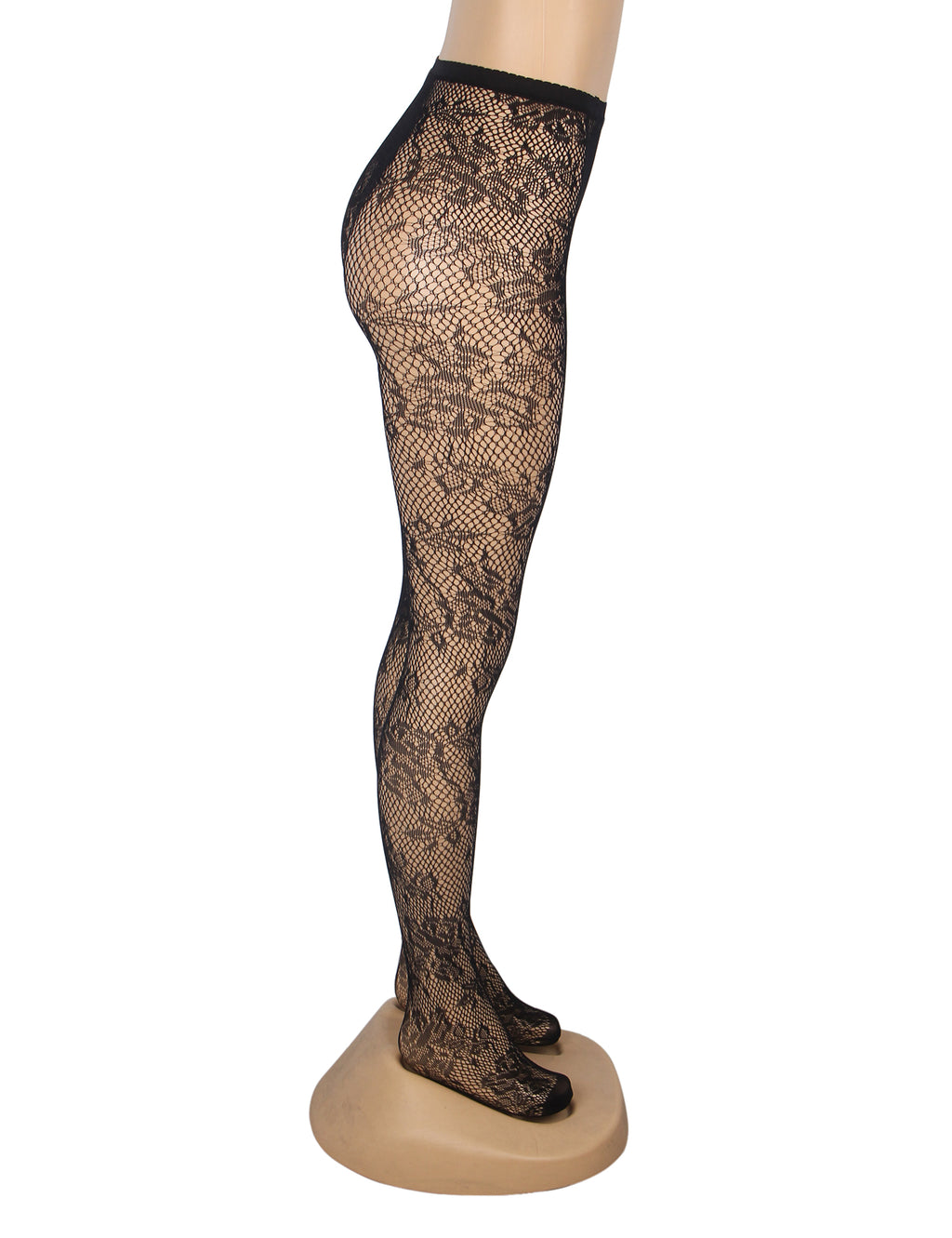 Velour & Co Women's Lace Top Stockings Black - Hold-Up Hosiery