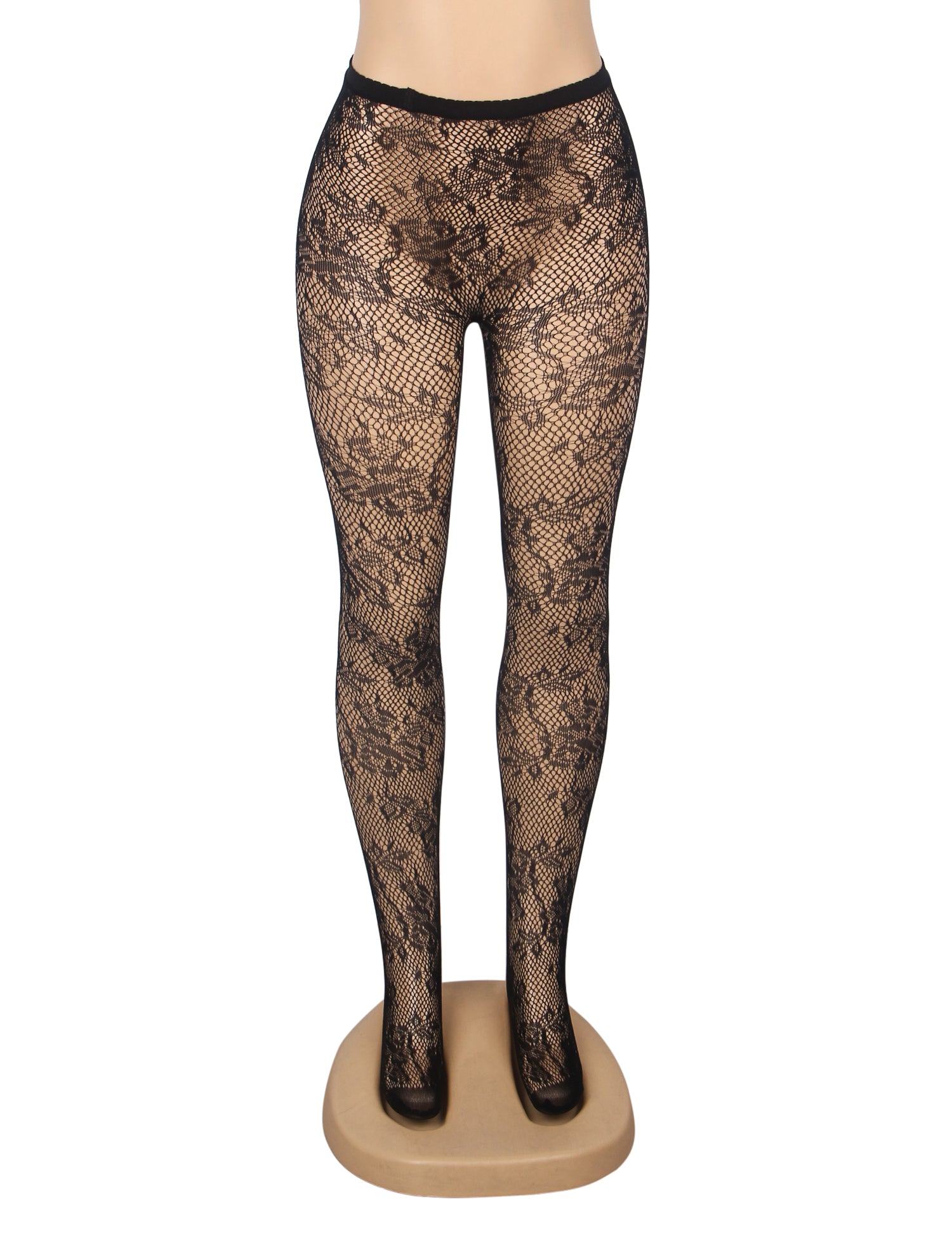 Velour & Co Women's Lace Top Stockings Black - Hold-Up Hosiery