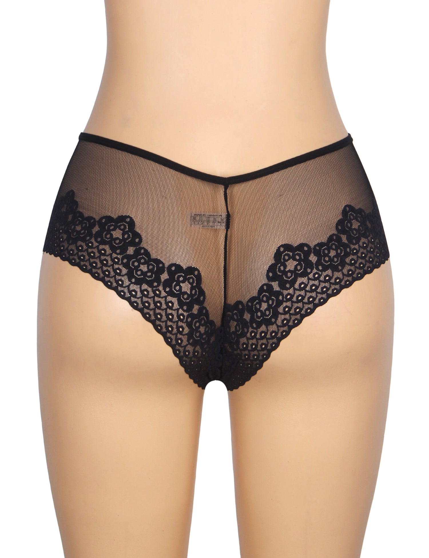 Velour & Co Women's Lace Knickers Black - Women's Underwear