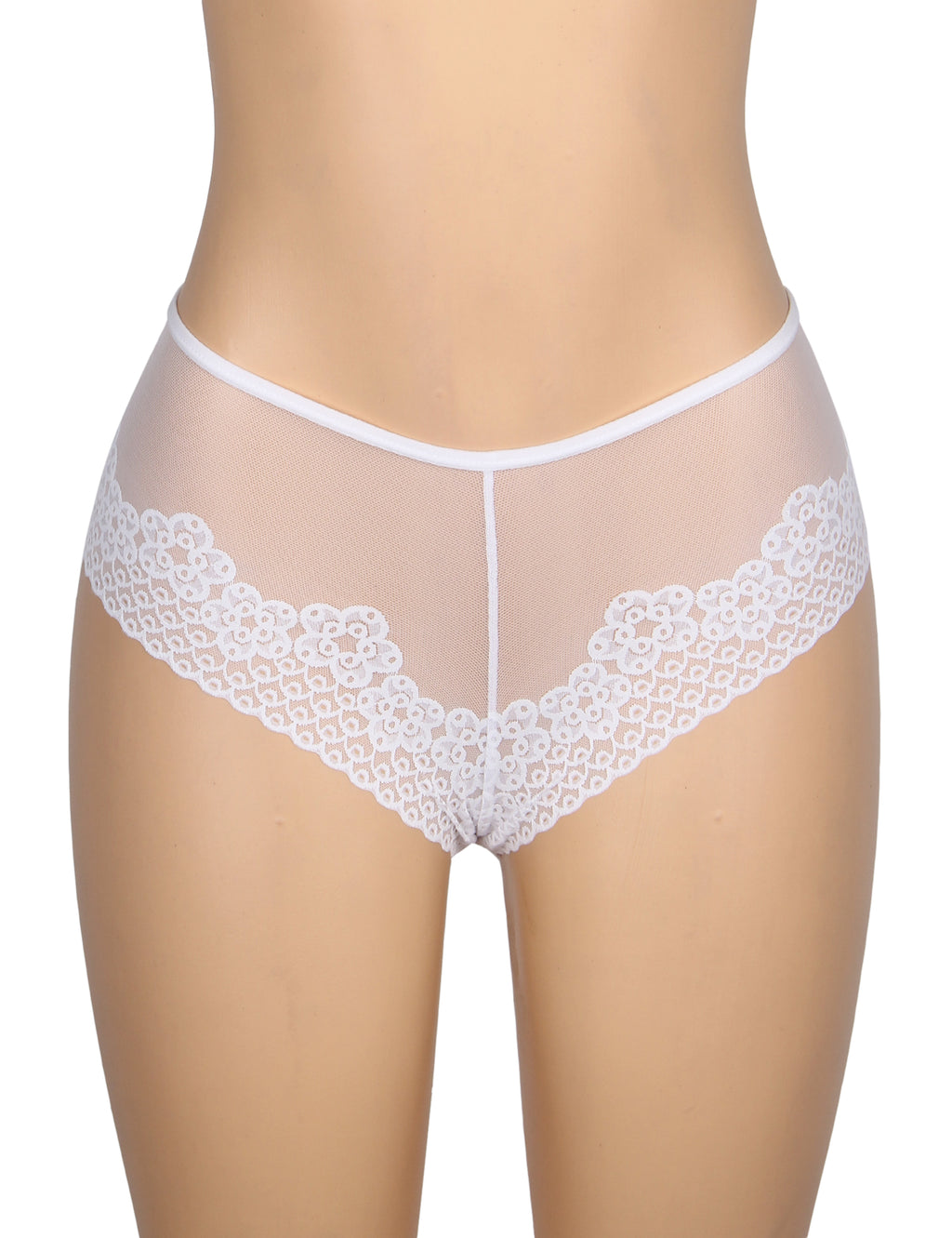Velour & Co Women's Lace Knickers White - Women's Underwear