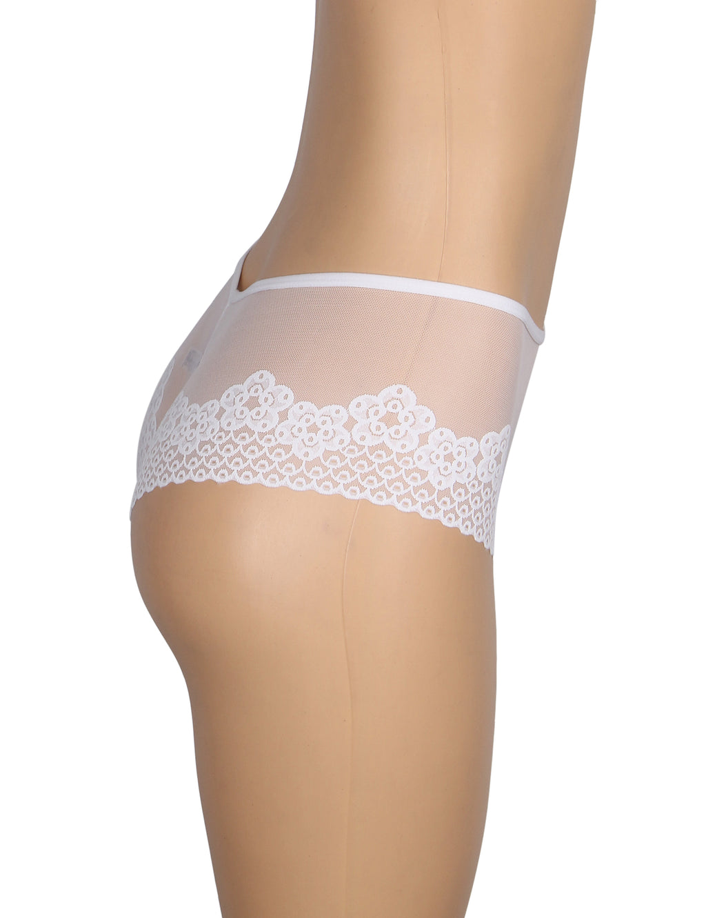 Velour & Co Women's Lace Knickers White - Women's Underwear