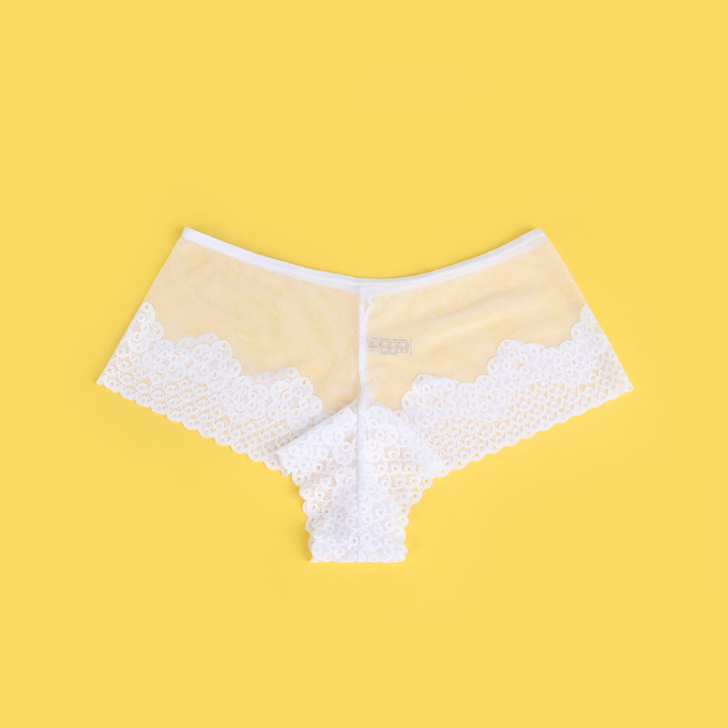 Velour & Co Women's Lace Knickers White - Women's Underwear