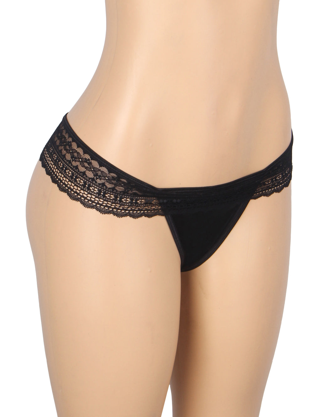 Velour & Co Women's Lace Knickers Black - Women's Underwear