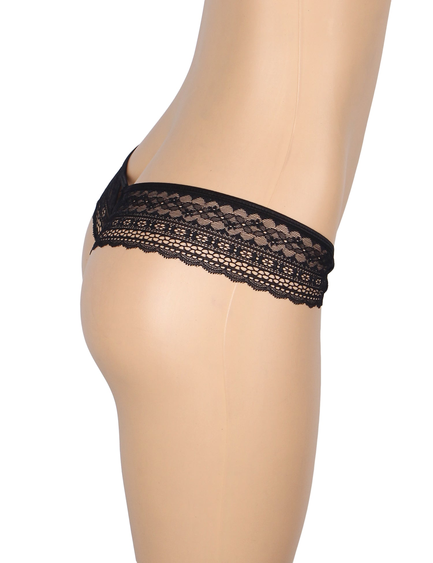 Velour & Co Women's Lace Knickers Black - Women's Underwear