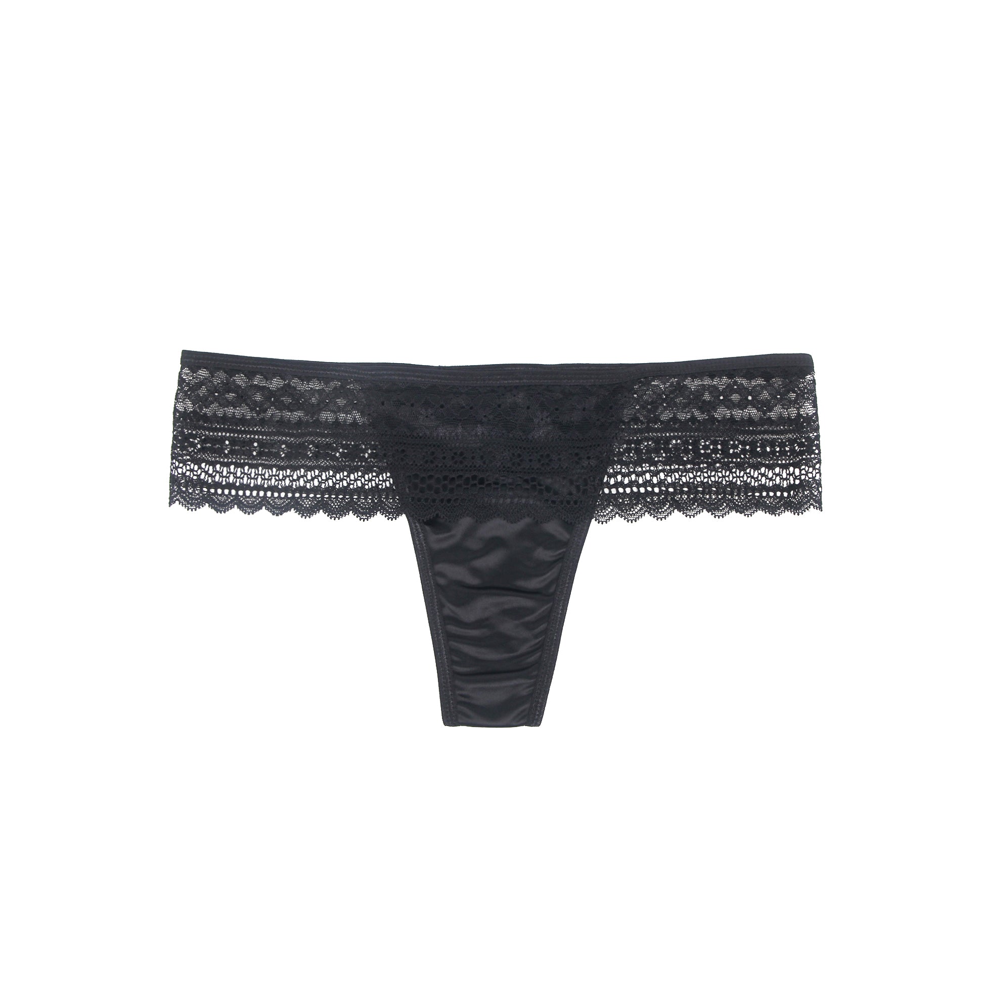 Velour & Co Women's Lace Knickers Black - Women's Underwear