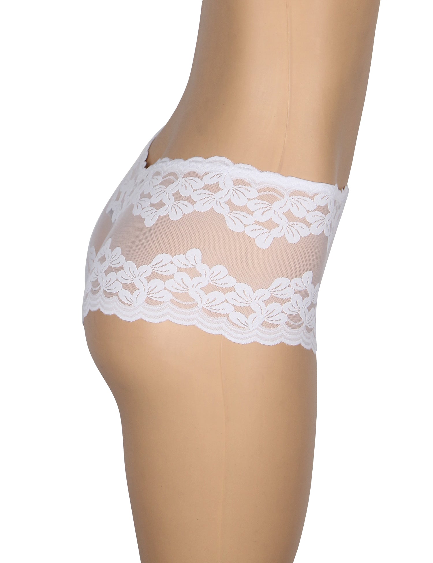 Velour & Co Women's Lace Knickers White - Women's Underwear