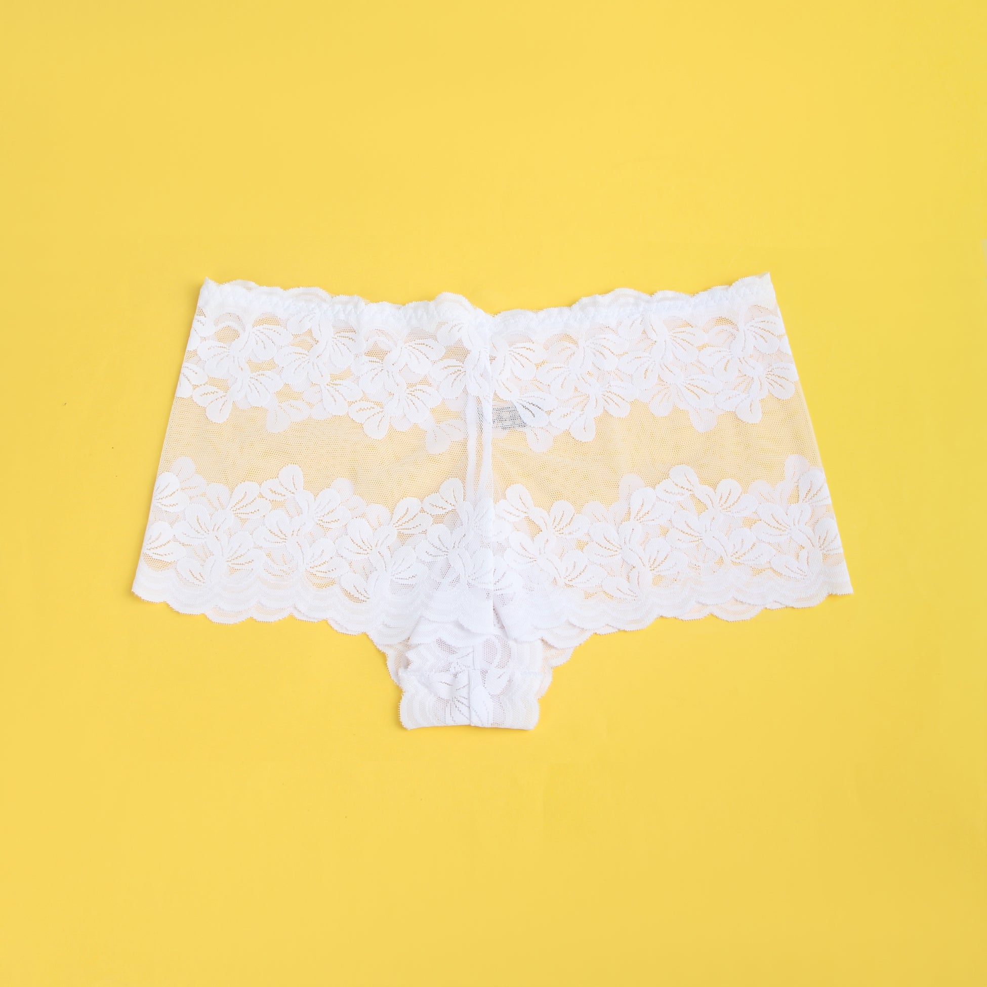 Velour & Co Women's Lace Knickers White - Women's Underwear