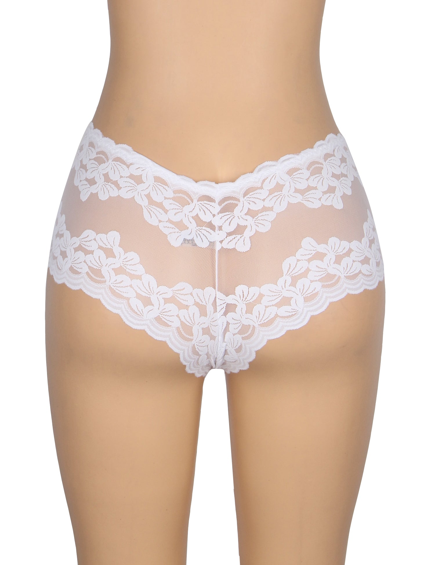 Velour & Co Women's Lace Knickers White - Women's Underwear