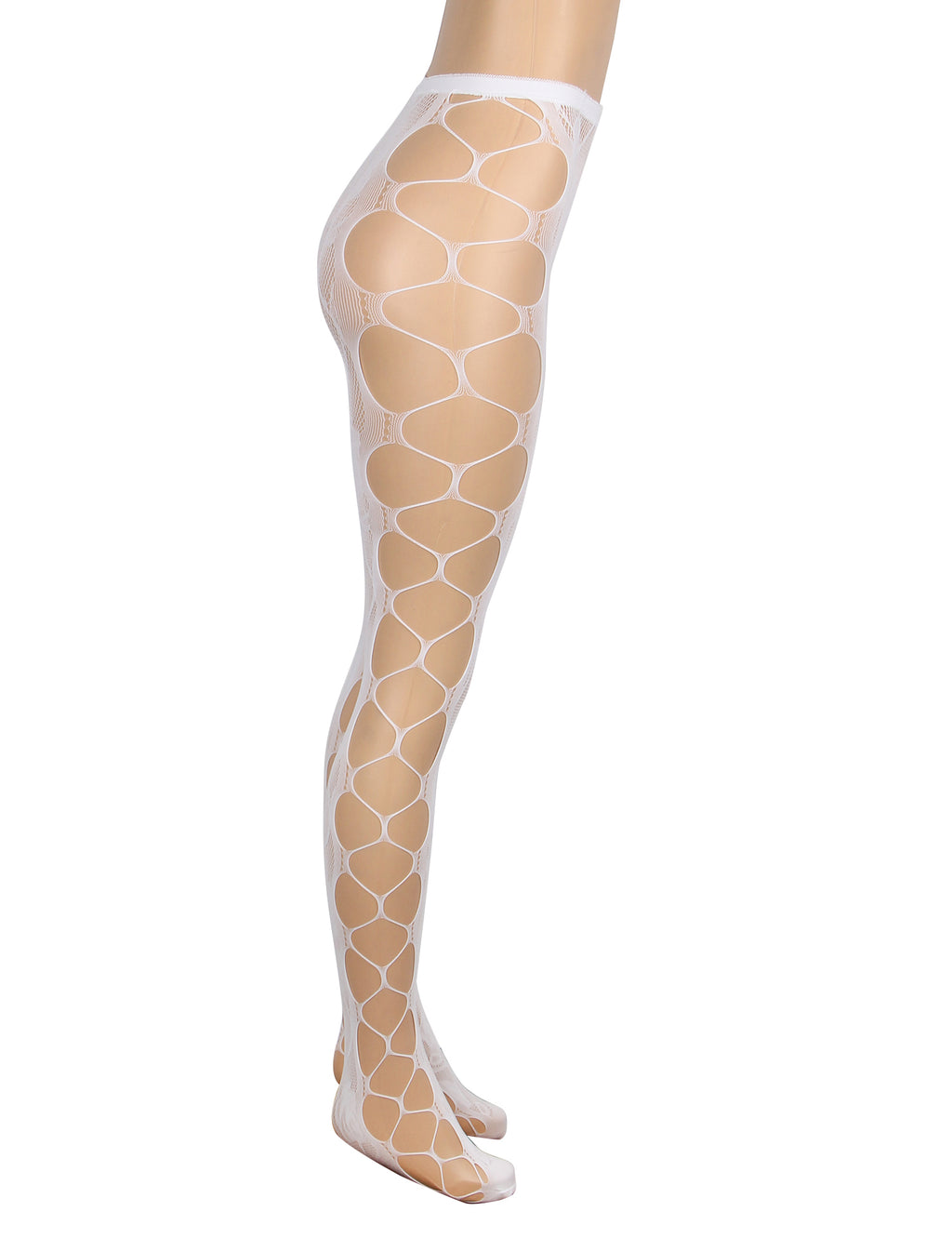 Velour & Co Women's Lace Top Stockings White - Hold-Up Hosiery