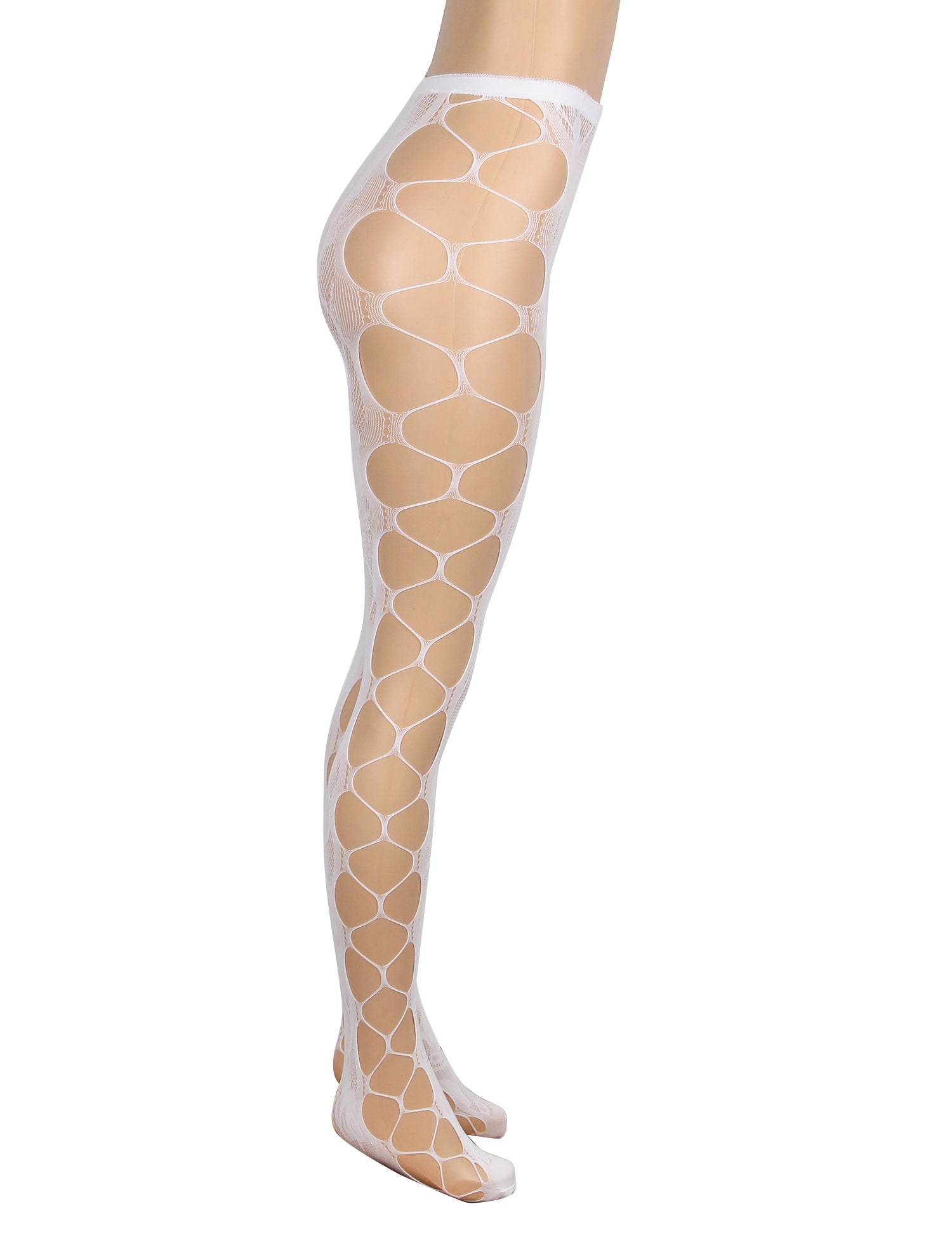 Velour & Co Women's Lace Top Stockings White - Hold-Up Hosiery