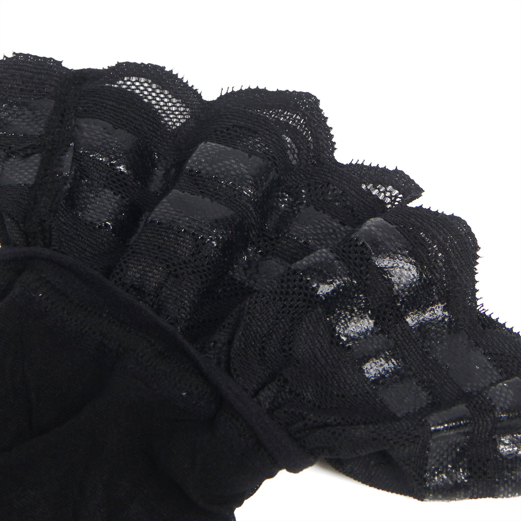 Velour & Co Women's Lace Top Stockings Black - Hold-Up Hosiery