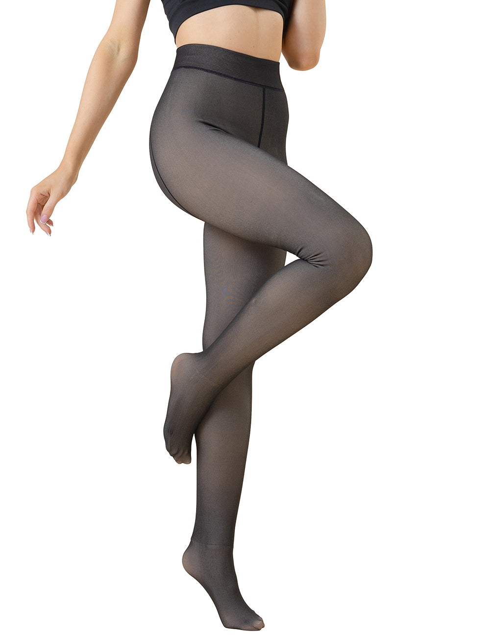 Velour & Co Women's Lace Top Stockings Black - Hold-Up Hosiery