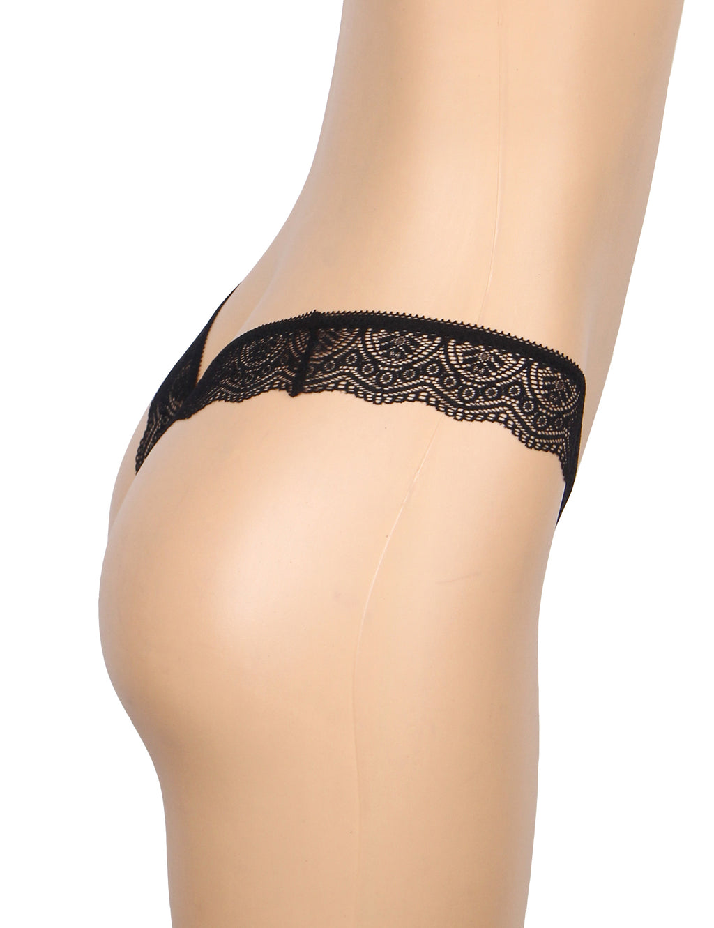 Velour & Co Women's Lace Knickers Black - Women's Underwear