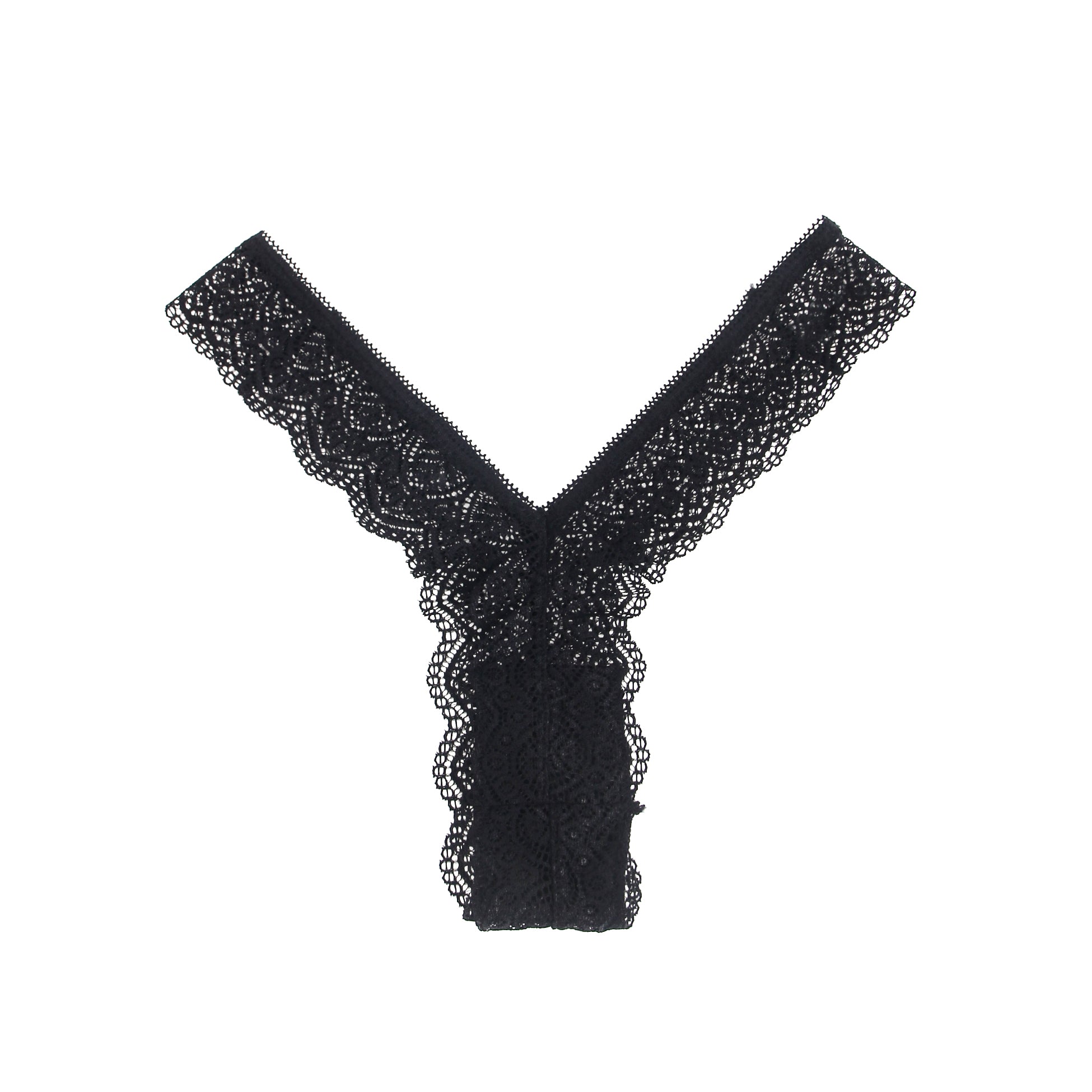 Velour & Co Women's Lace Knickers Black - Women's Underwear
