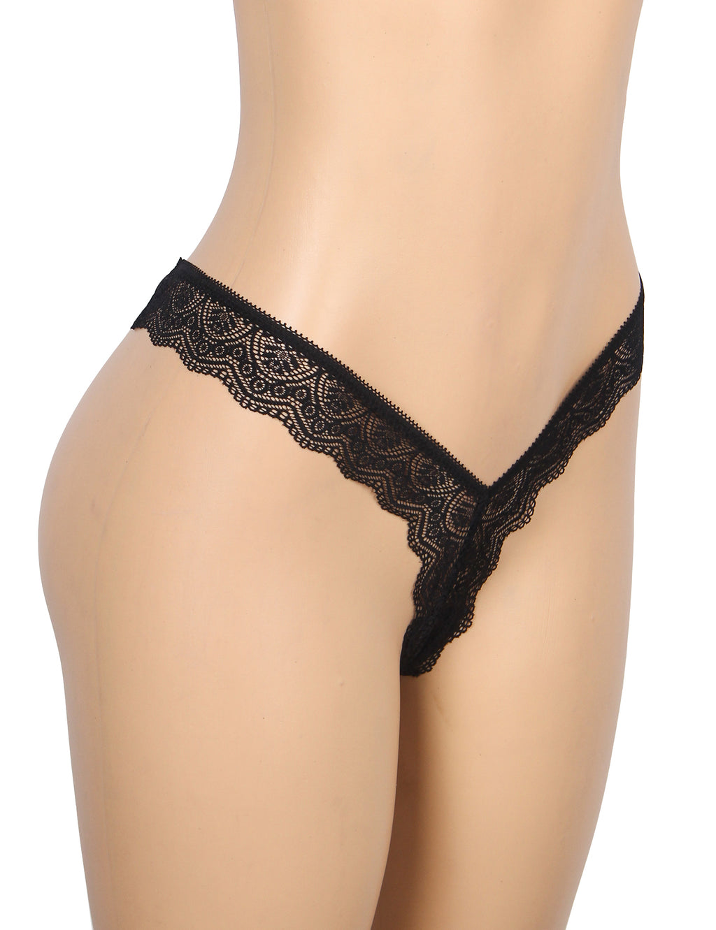 Velour & Co Women's Lace Knickers Black - Women's Underwear