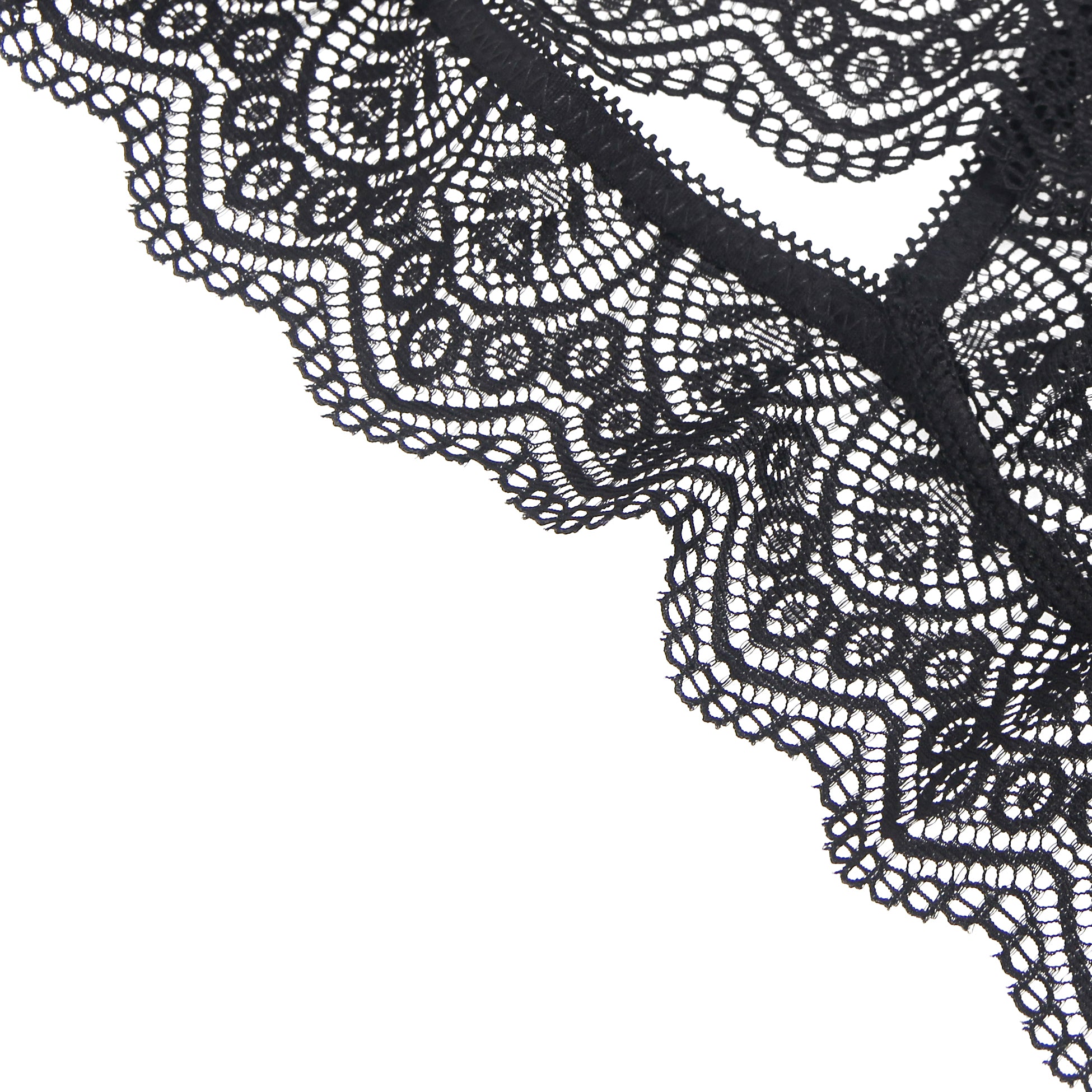 Velour & Co Women's Lace Knickers Black - Women's Underwear