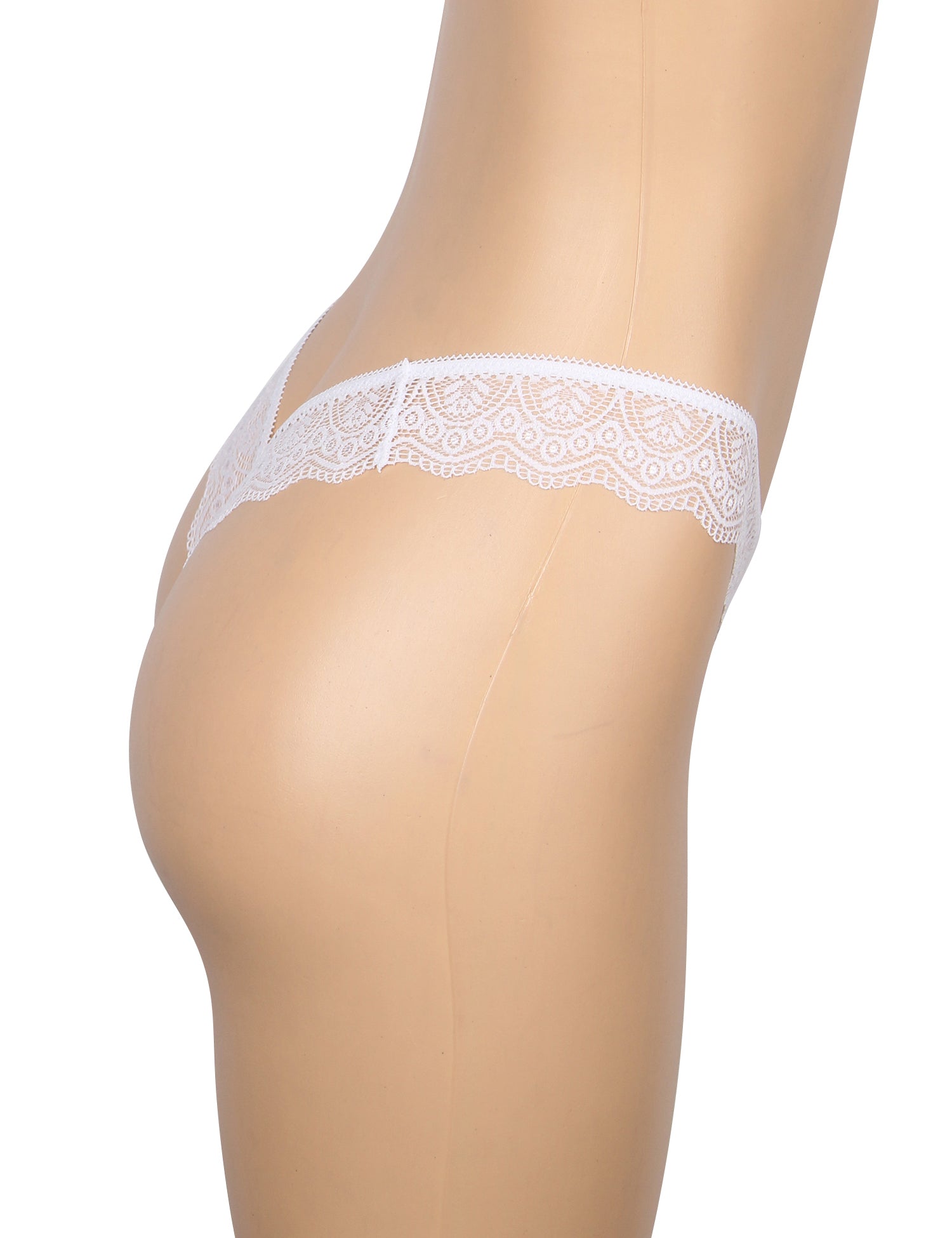 Velour & Co Women's Lace Knickers White - Women's Underwear