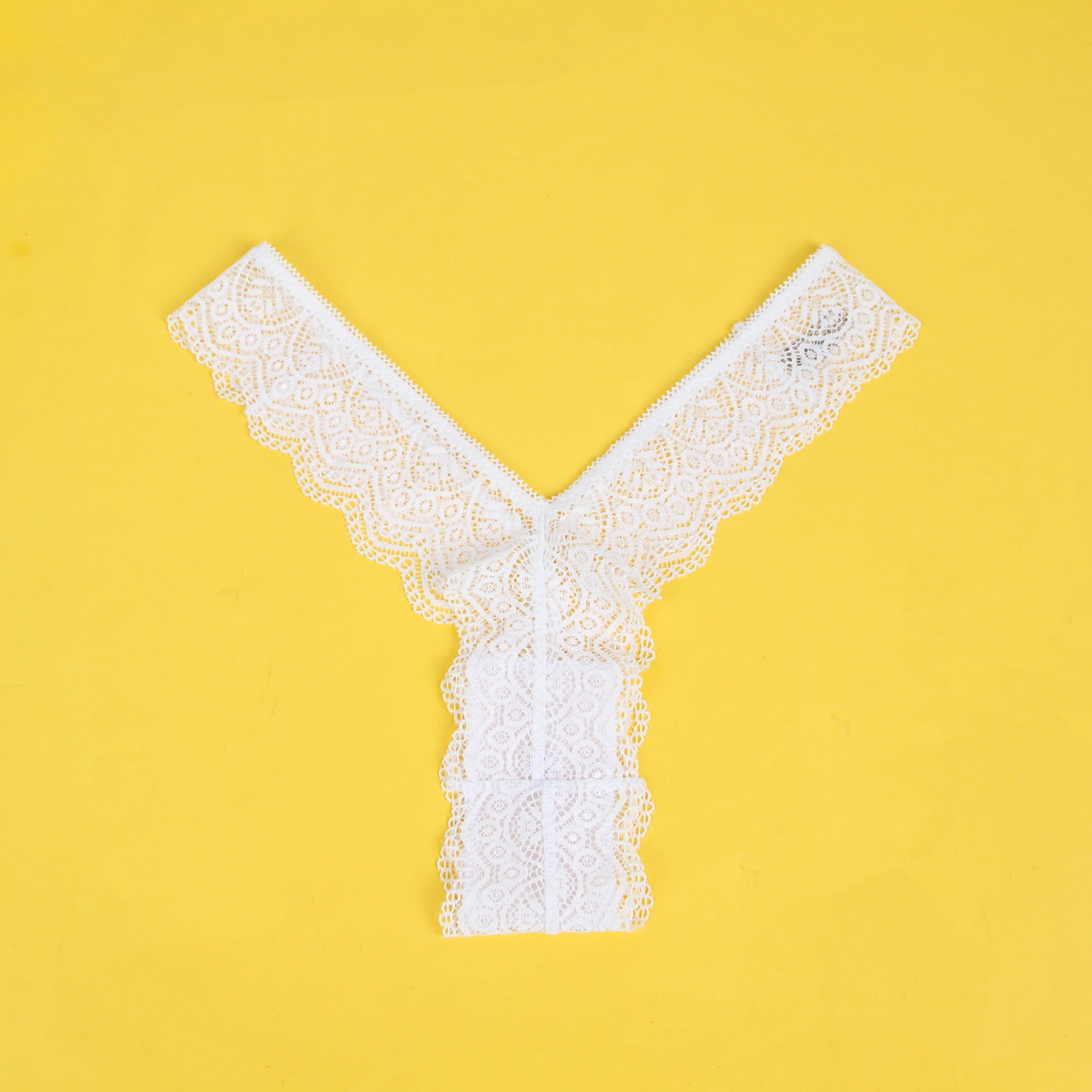 Velour & Co Women's Lace Knickers White - Women's Underwear