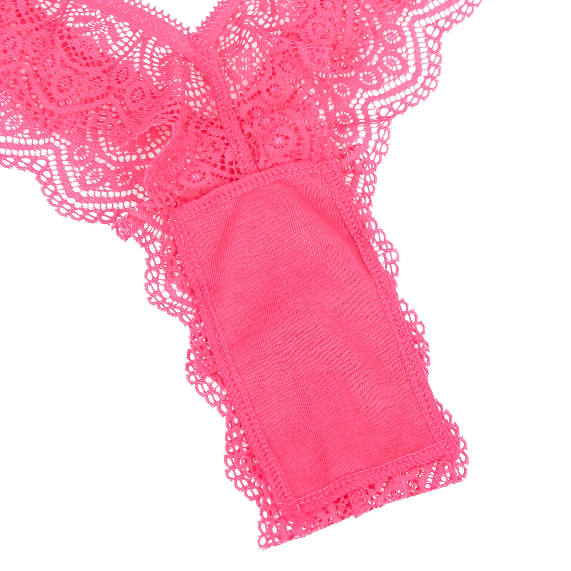 Velour & Co Women's Lace Knickers Rose - Women's Underwear