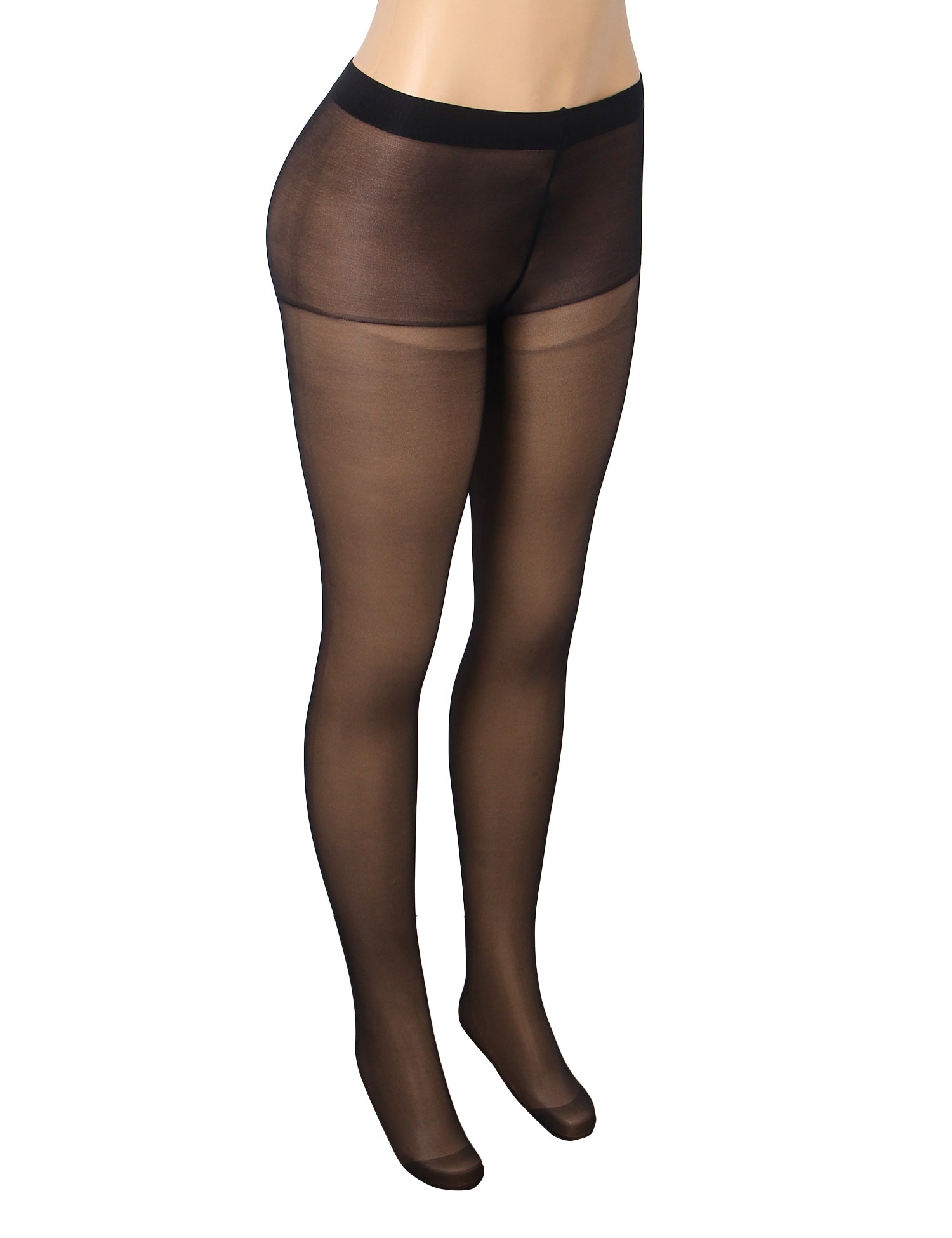 Velour & Co Women's Lace Top Stockings Black - Hold-Up Hosiery