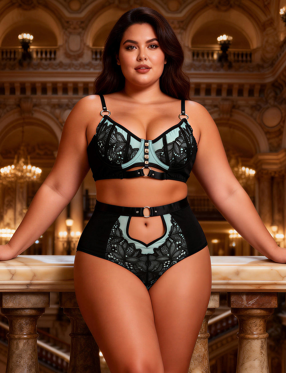 Velour & Co Women's Matching Lingerie Set - Matching Bra & Knickers