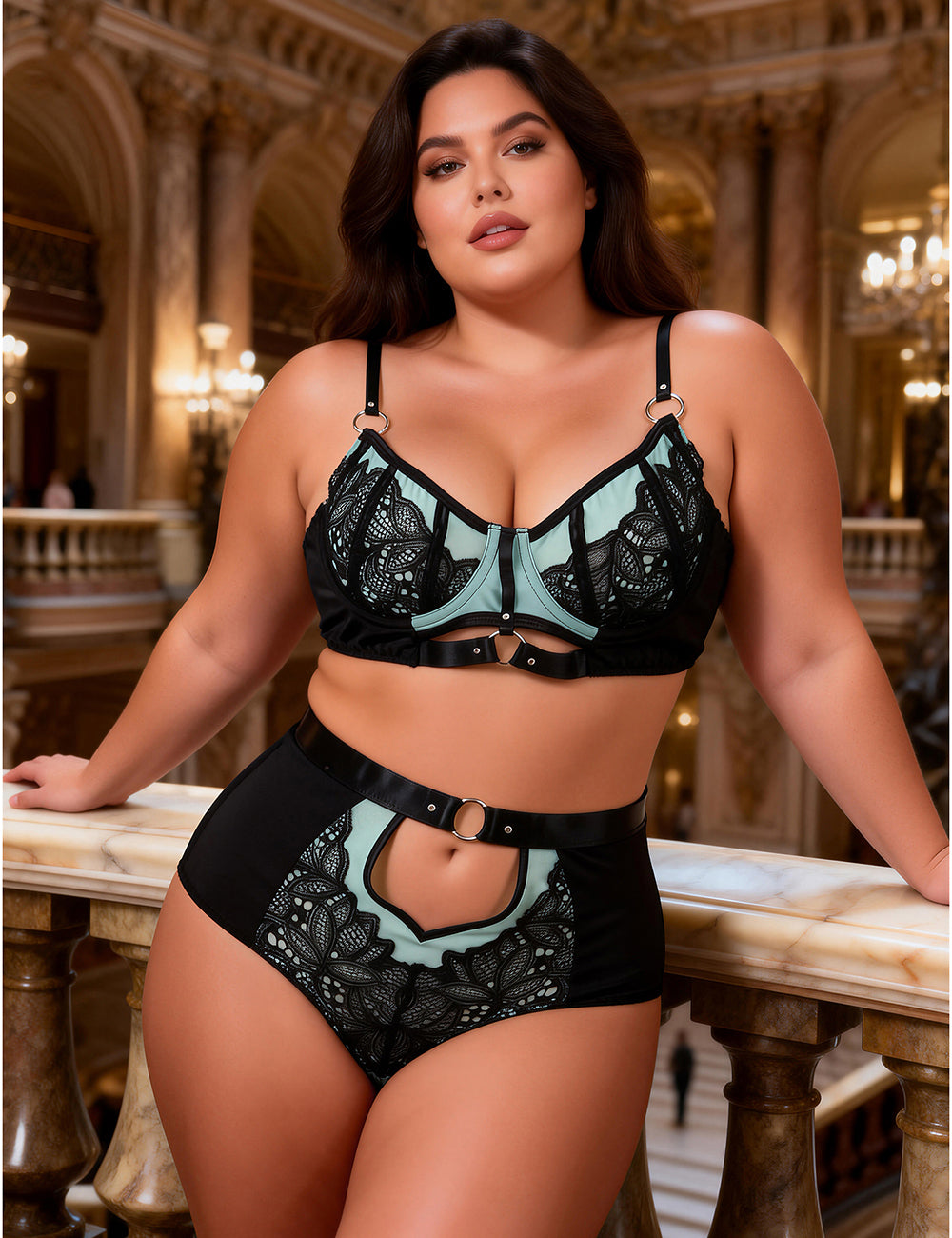 Velour & Co Women's Matching Lingerie Set - Matching Bra & Knickers