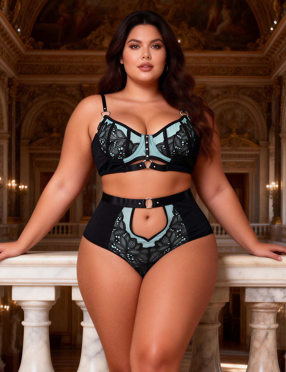 Velour & Co Women's Matching Lingerie Set - Matching Bra & Knickers
