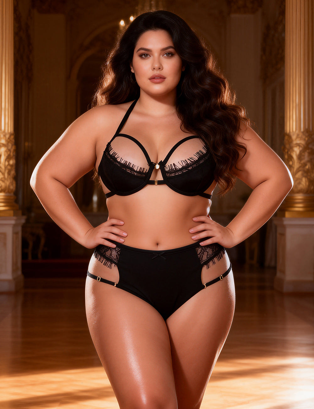 Velour & Co Women's Matching Lingerie Set - Matching Bra & Knickers