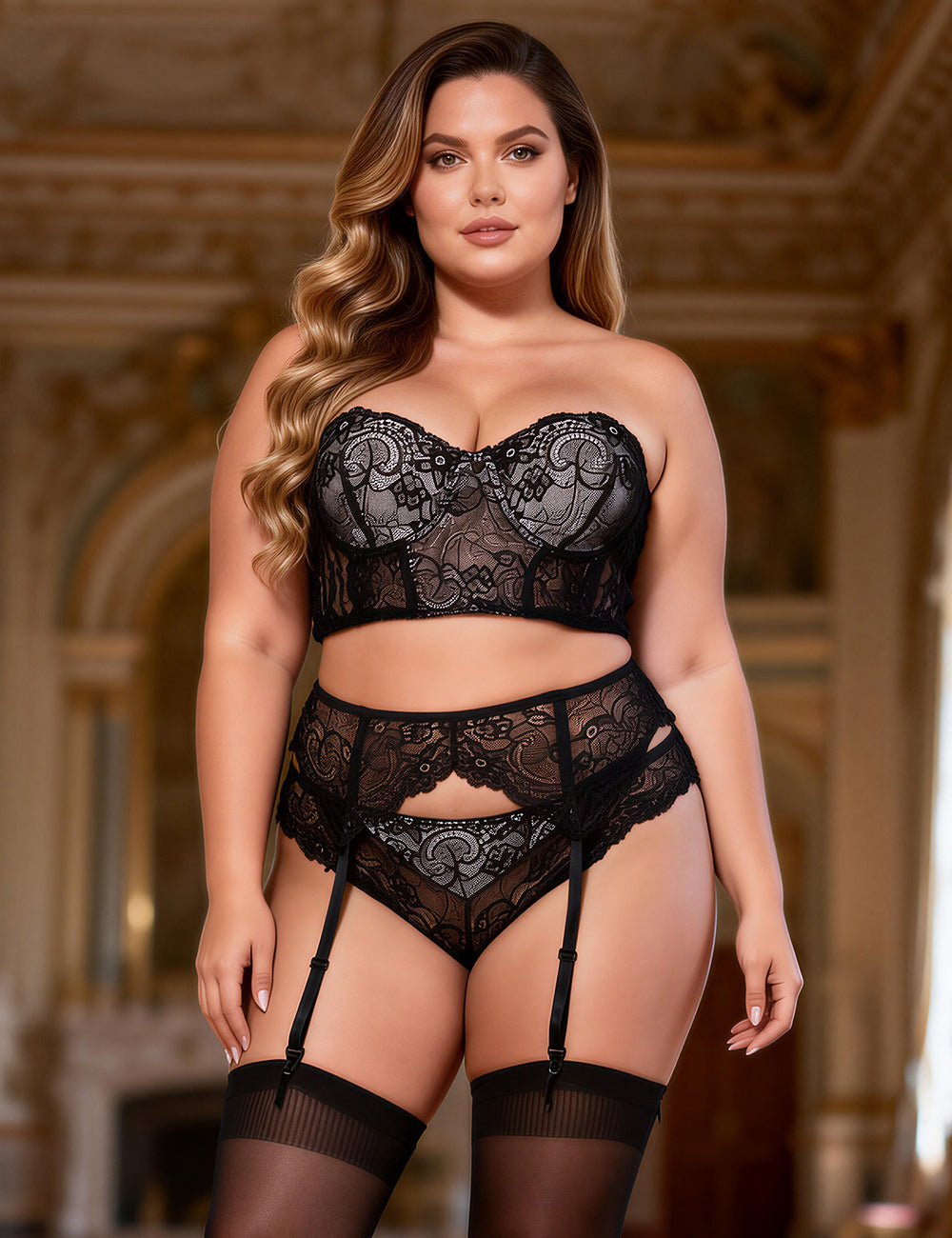 Velour & Co Women's Matching Lingerie Set - Matching Bra & Knickers