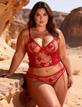 Velour & Co Women's Matching Lingerie Set - Matching Bra & Knickers
